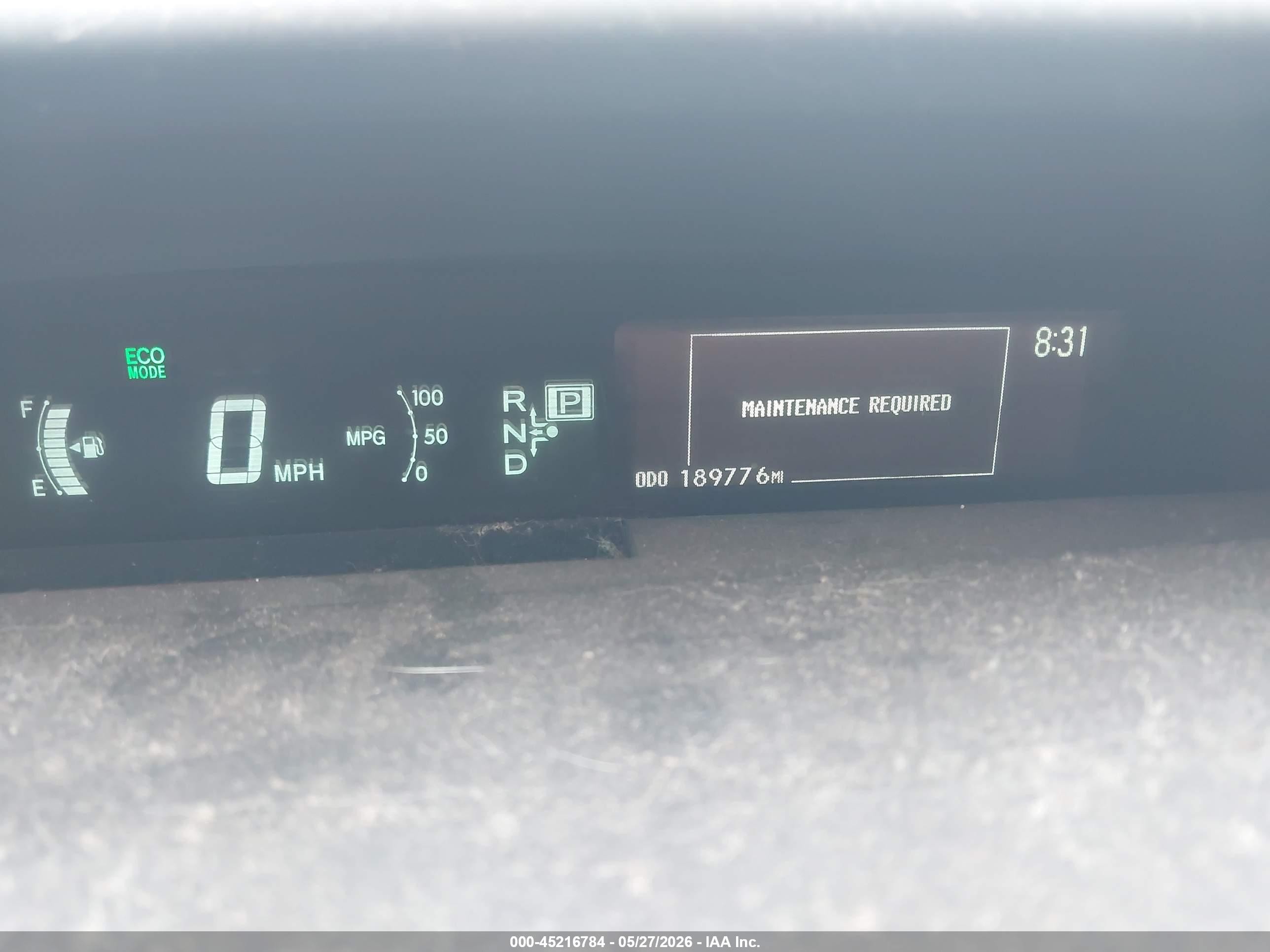 2012 Toyota Prius Two Blue vin: JTDKN3DU1C1490780