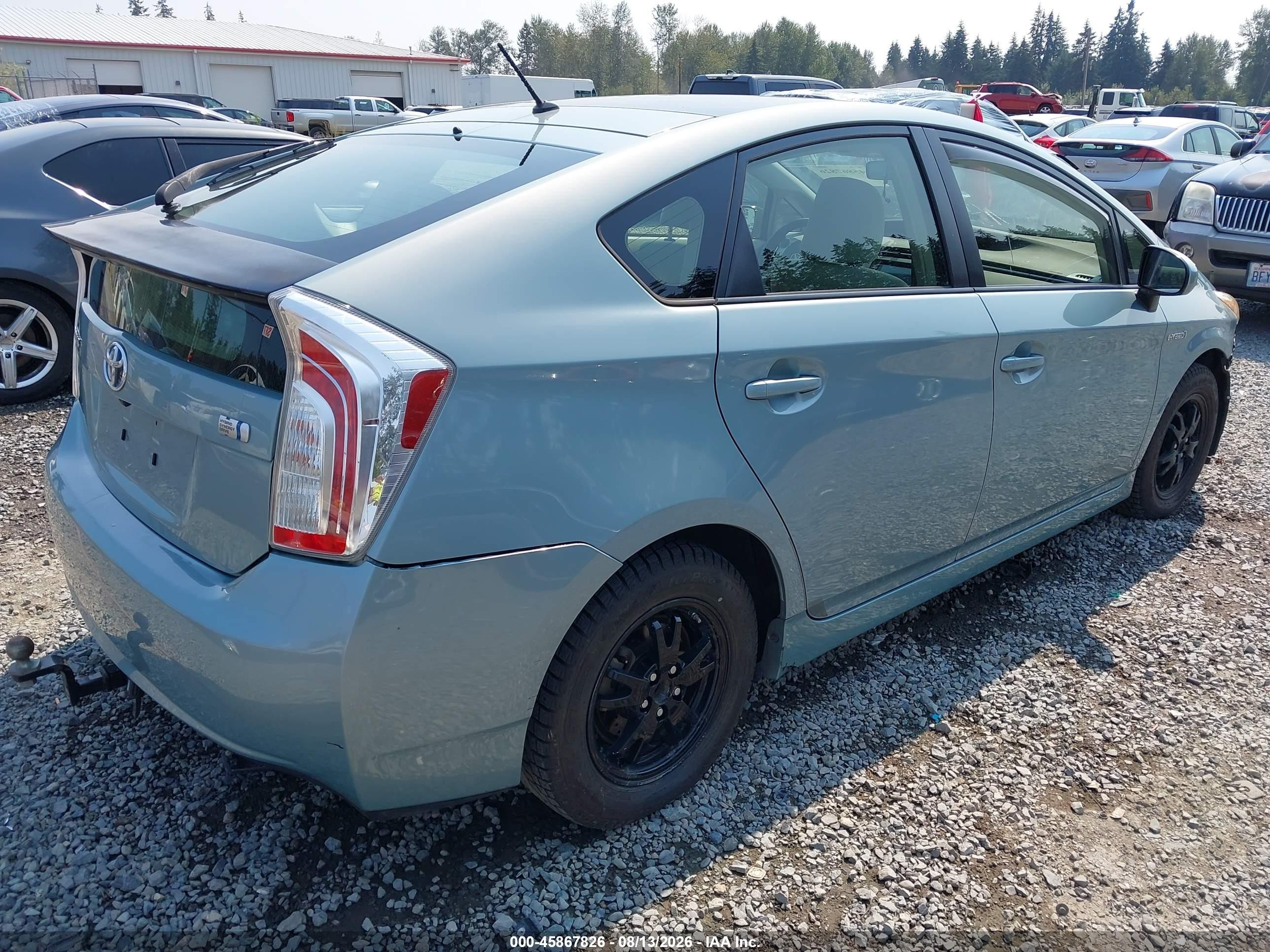 2012 Toyota Prius Five/four/one/three/two Серебряный vin: JTDKN3DU1C1533238
