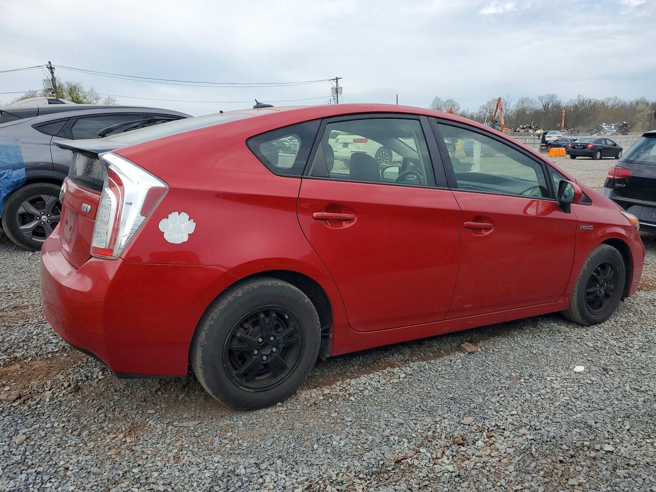 2012 Toyota Prius Three Red vin: JTDKN3DU1C1533403