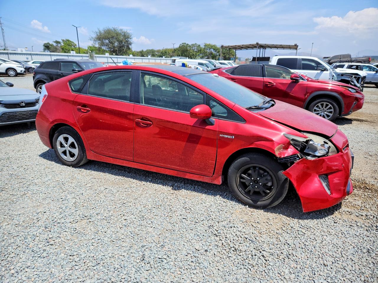 2012 Toyota Prius Three Красный vin: JTDKN3DU1C1537130