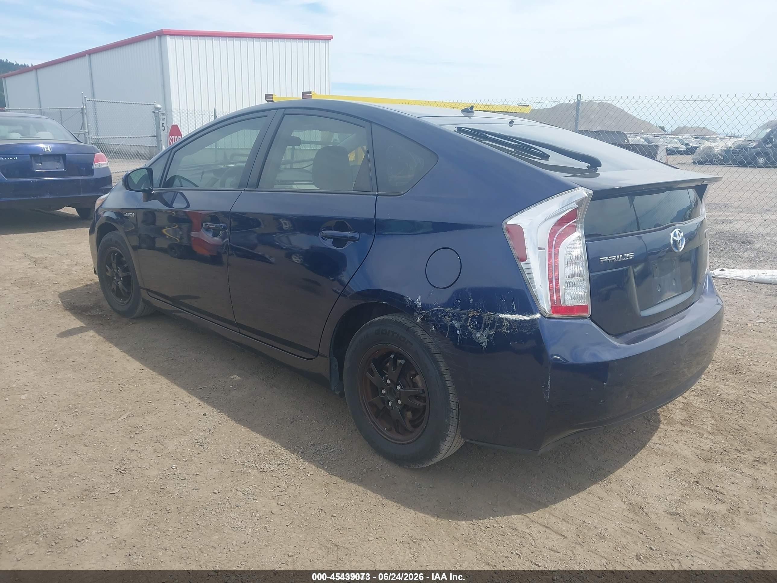 2012 Toyota Prius Two Blue vin: JTDKN3DU1C1543901