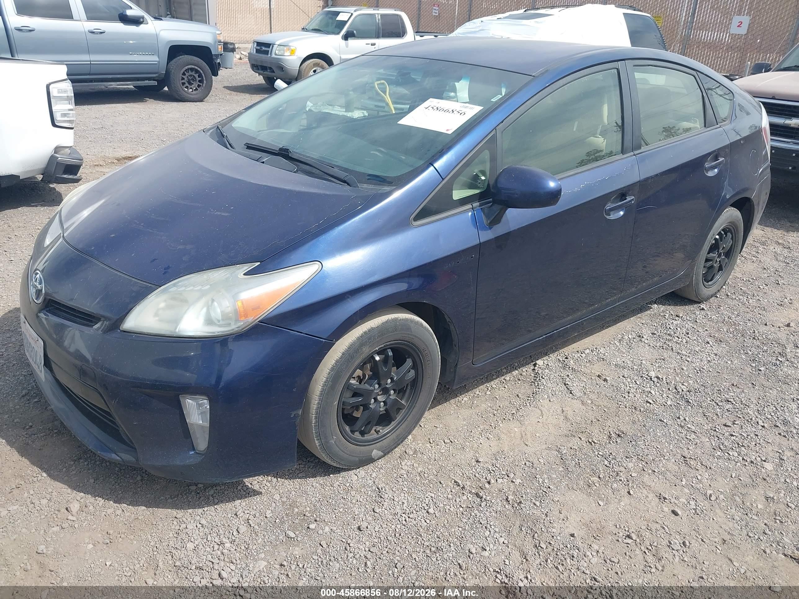 2012 Toyota Prius Three Blue vin: JTDKN3DU1C1544045