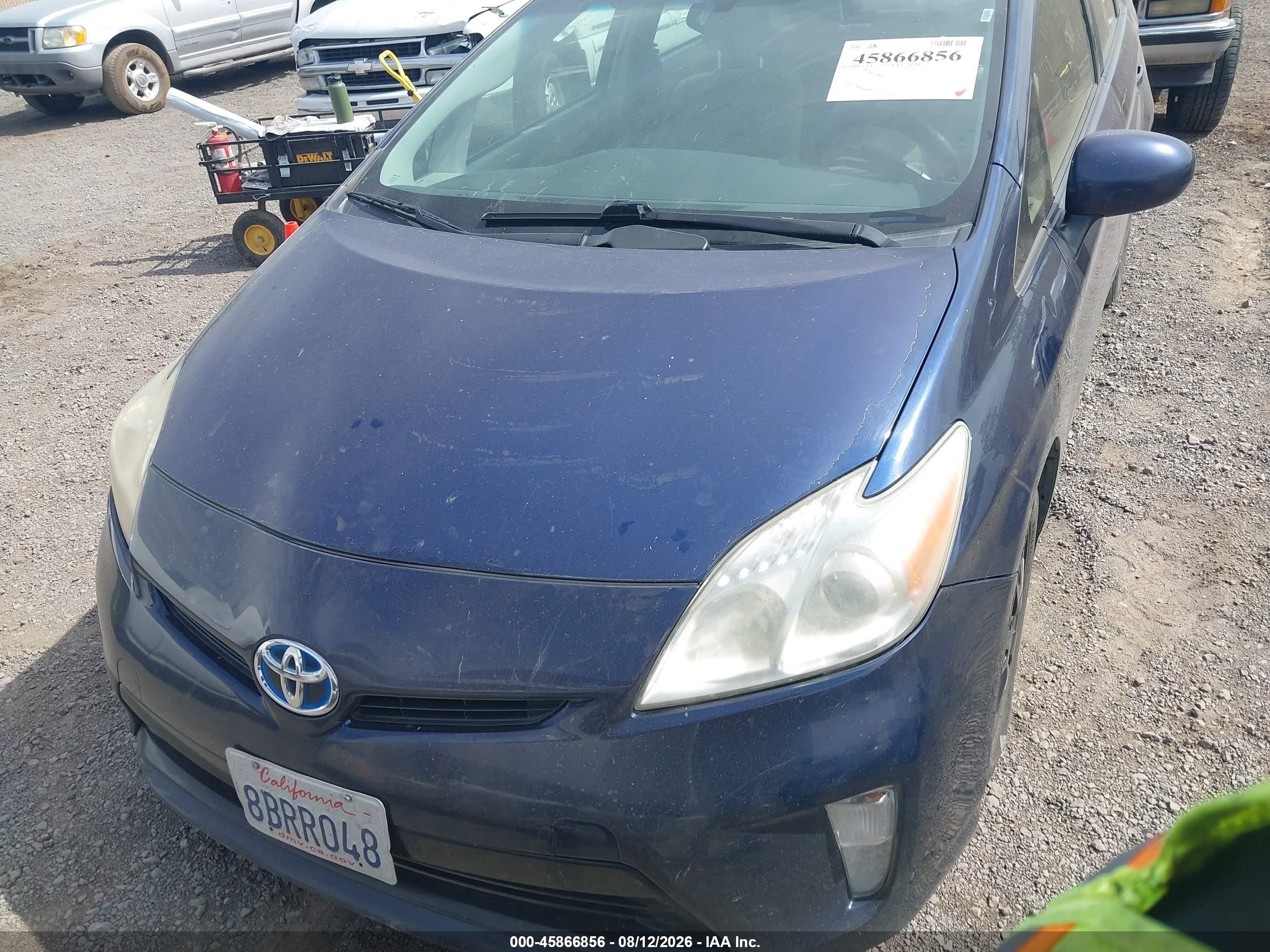 2012 Toyota Prius Three Blue vin: JTDKN3DU1C1544045