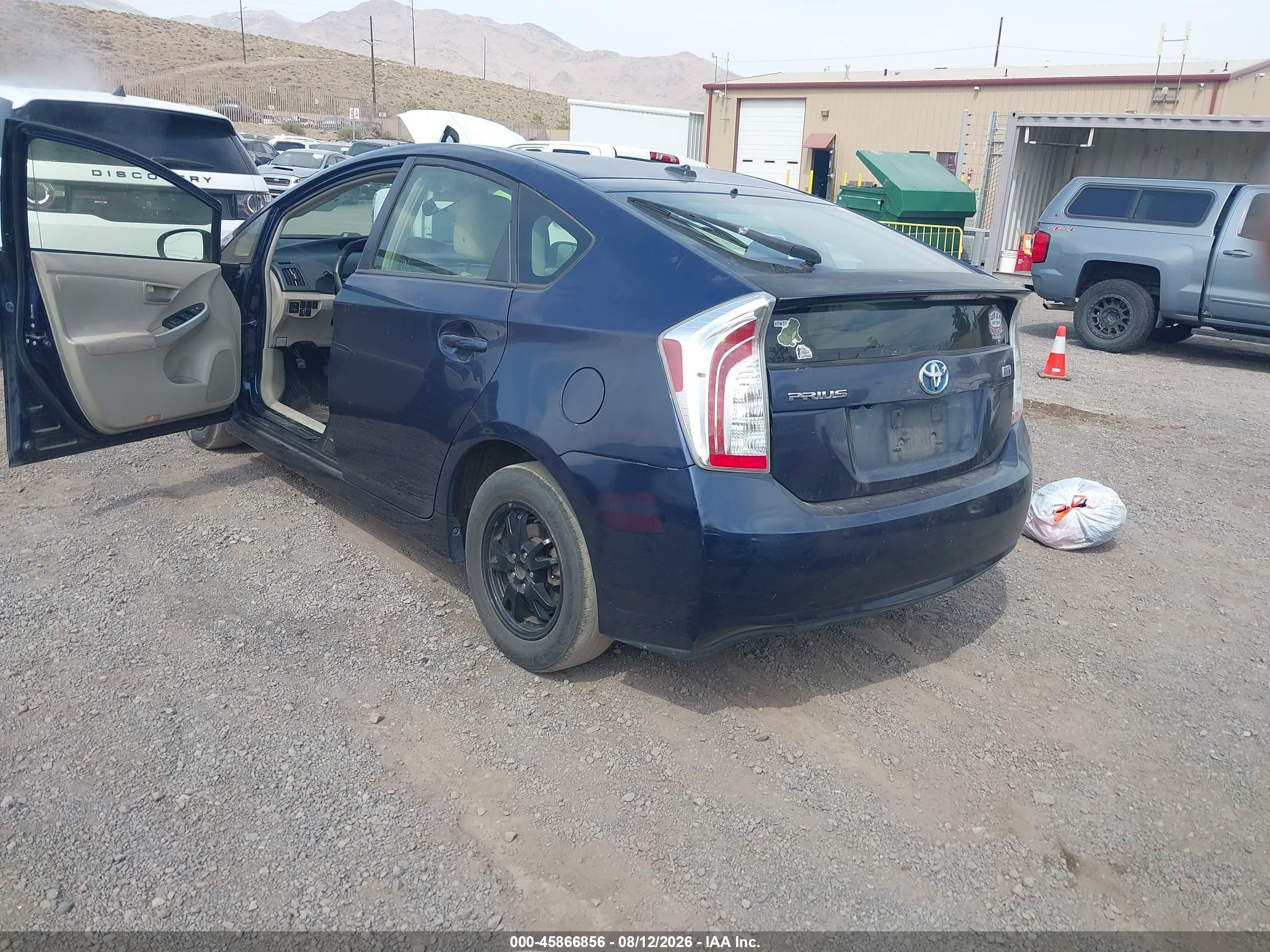 2012 Toyota Prius Three Blue vin: JTDKN3DU1C1544045