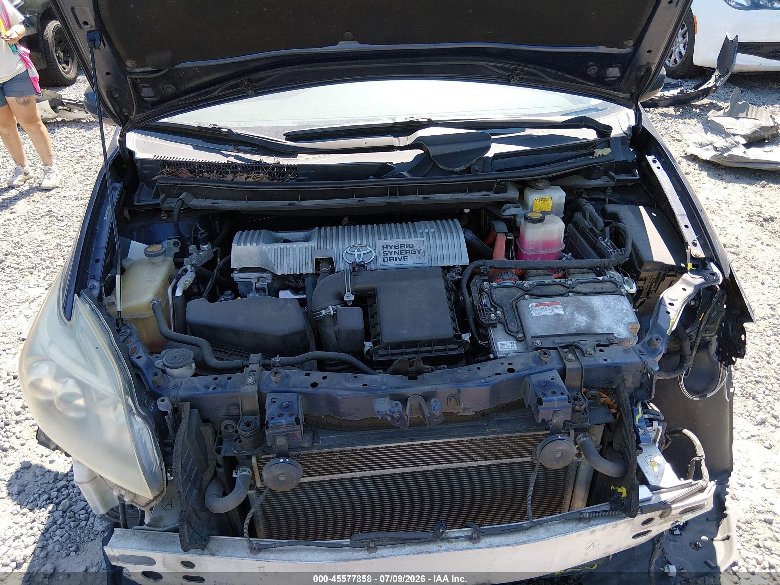 2012 Toyota Prius Five Blue vin: JTDKN3DU1C1587560