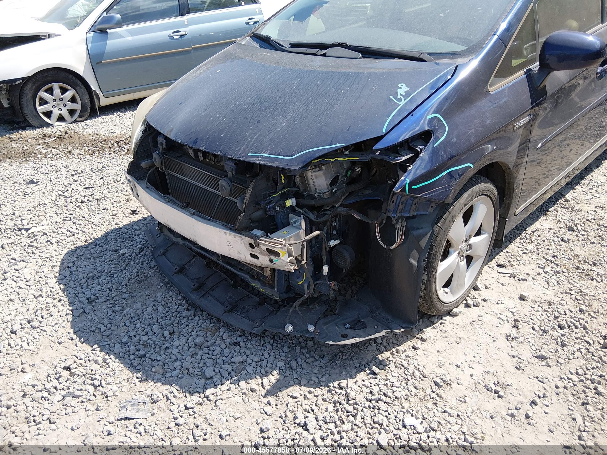 2012 Toyota Prius Five Blue vin: JTDKN3DU1C1587560