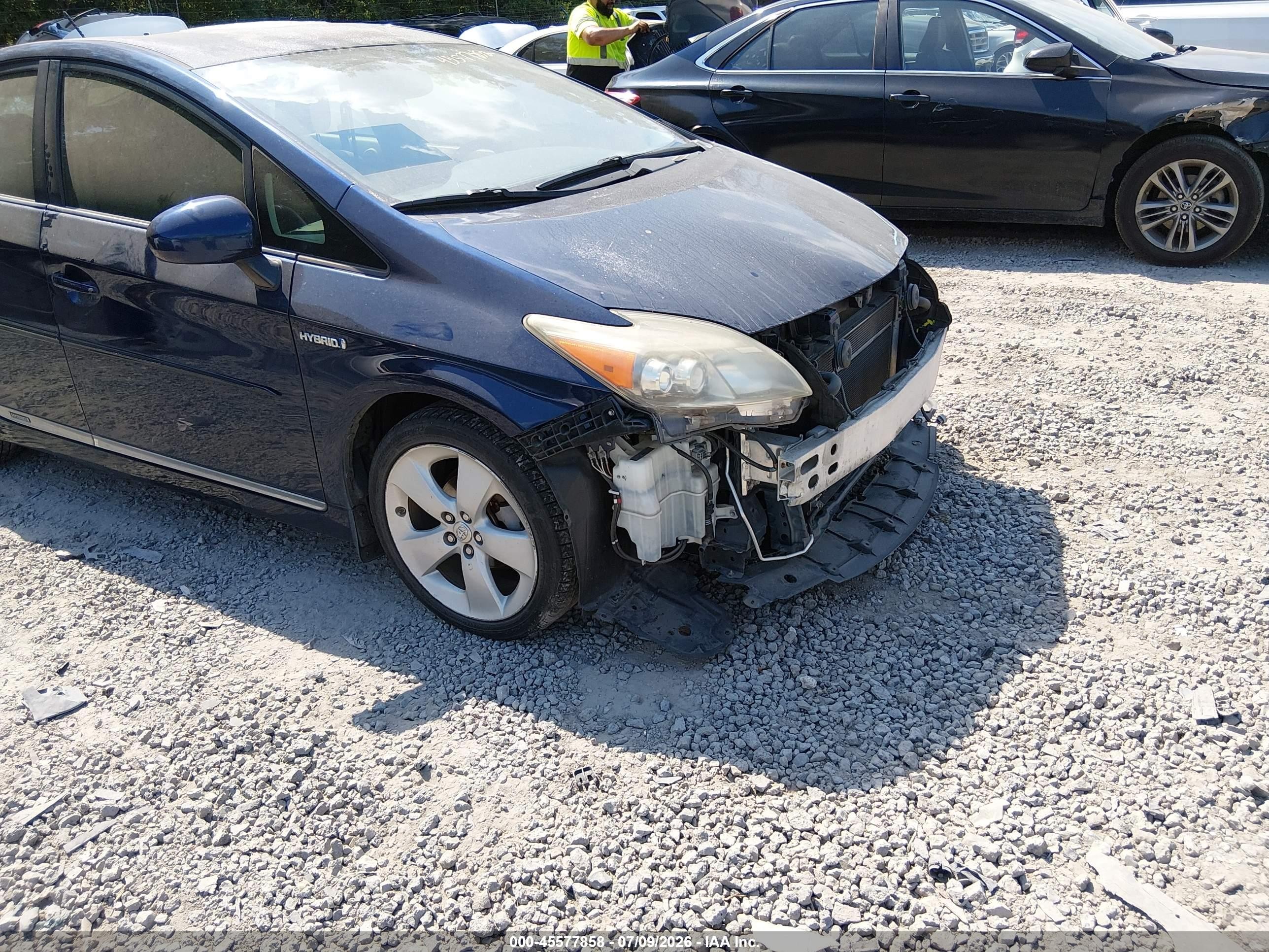 2012 Toyota Prius Five Blue vin: JTDKN3DU1C1587560