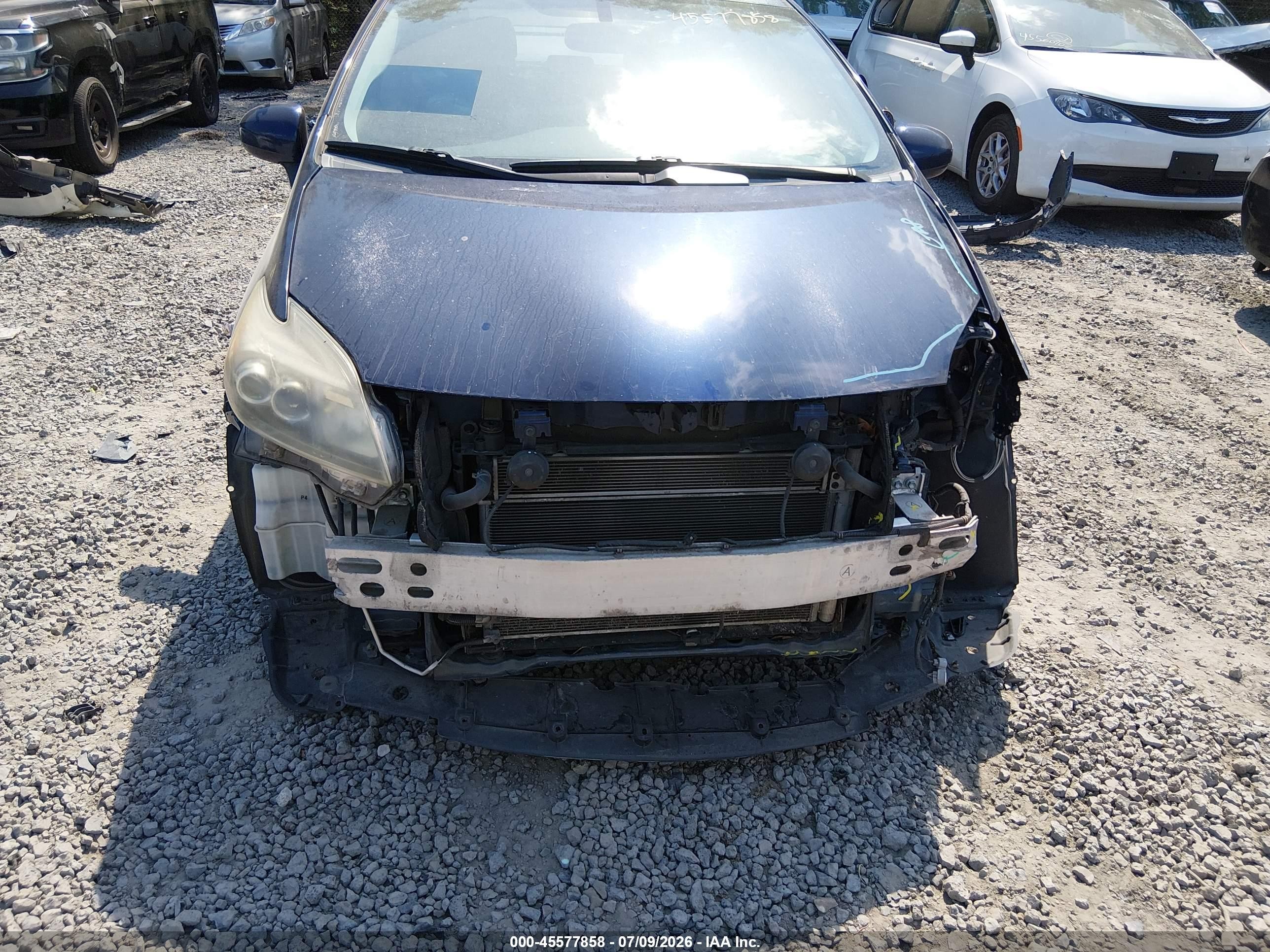 2012 Toyota Prius Five Blue vin: JTDKN3DU1C1587560