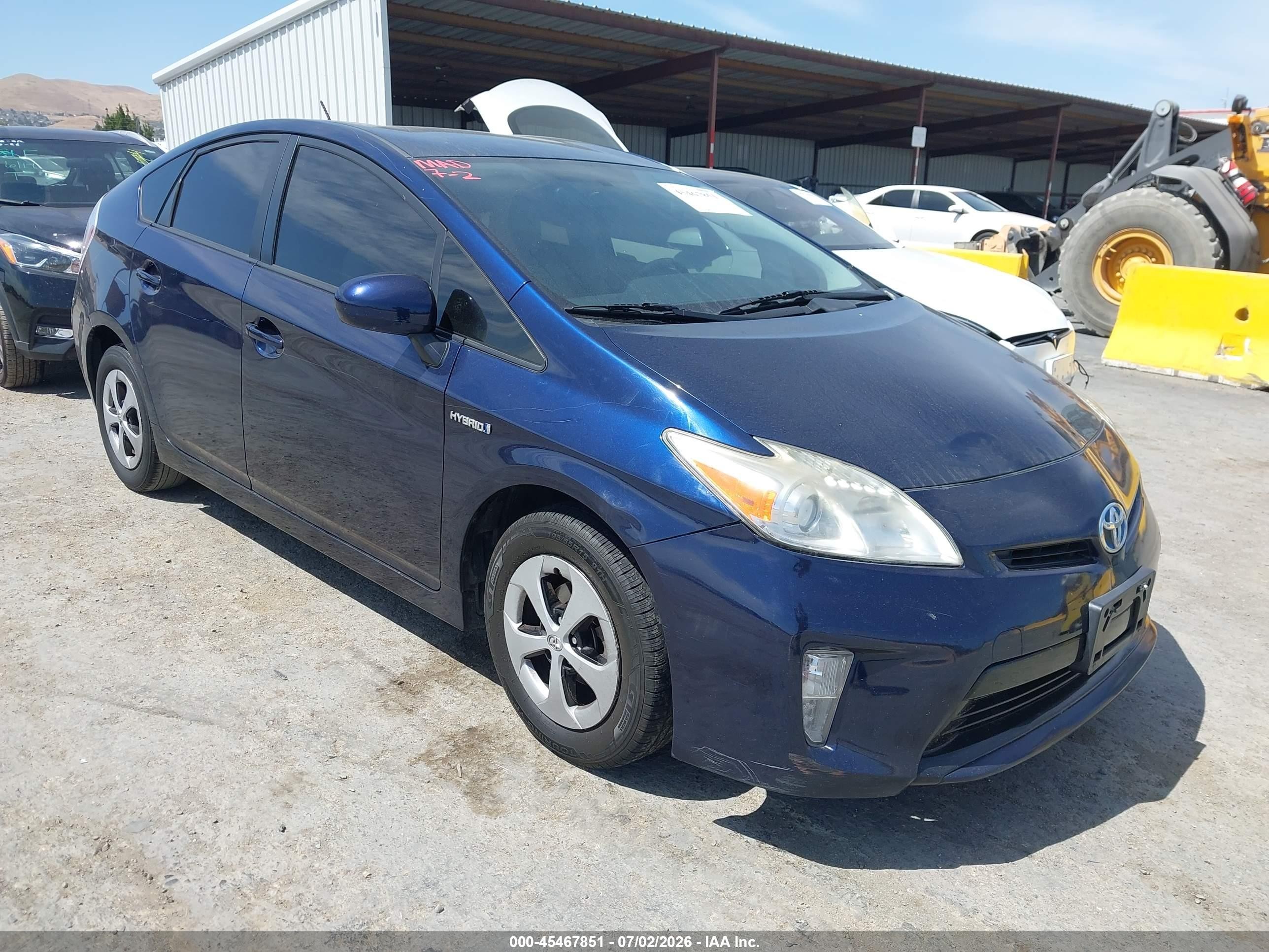 2012 Toyota Prius Two Dark Blue vin: JTDKN3DU1C1614434