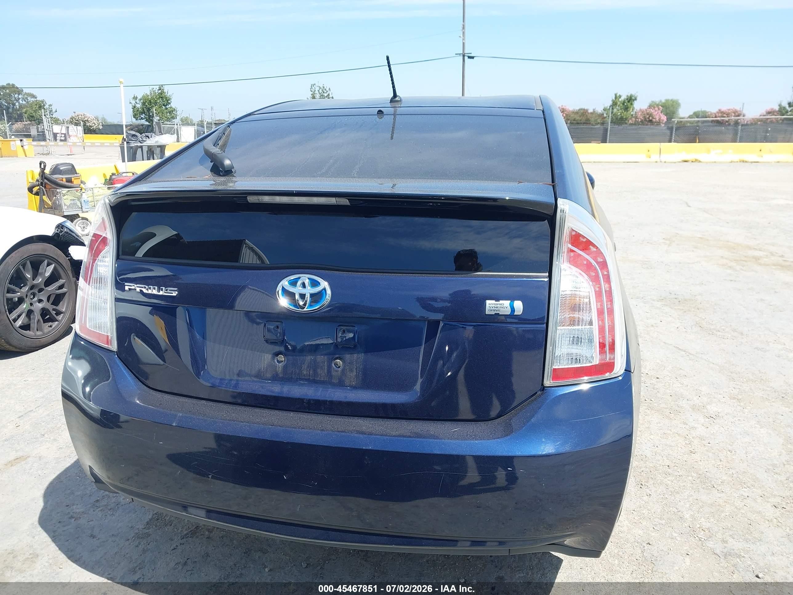 2012 Toyota Prius Two Dark Blue vin: JTDKN3DU1C1614434