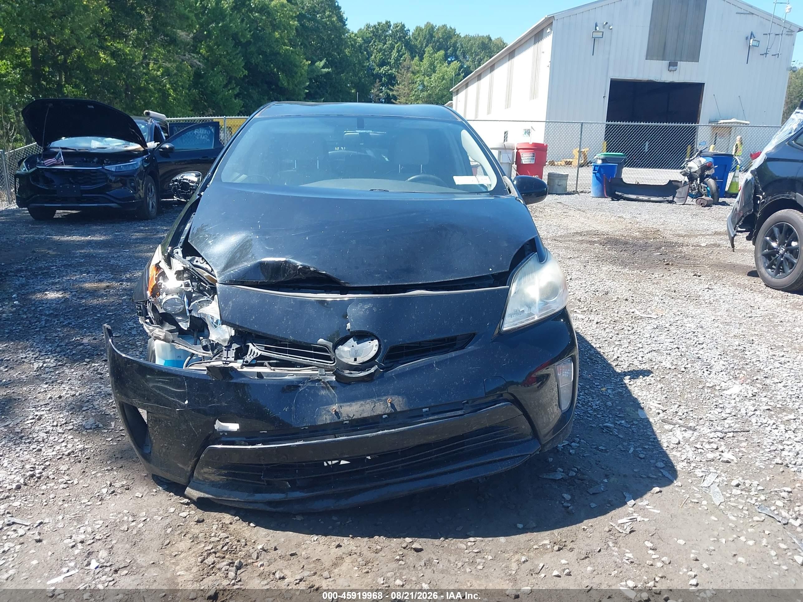 2012 Toyota Prius Two Black vin: JTDKN3DU1C5437764