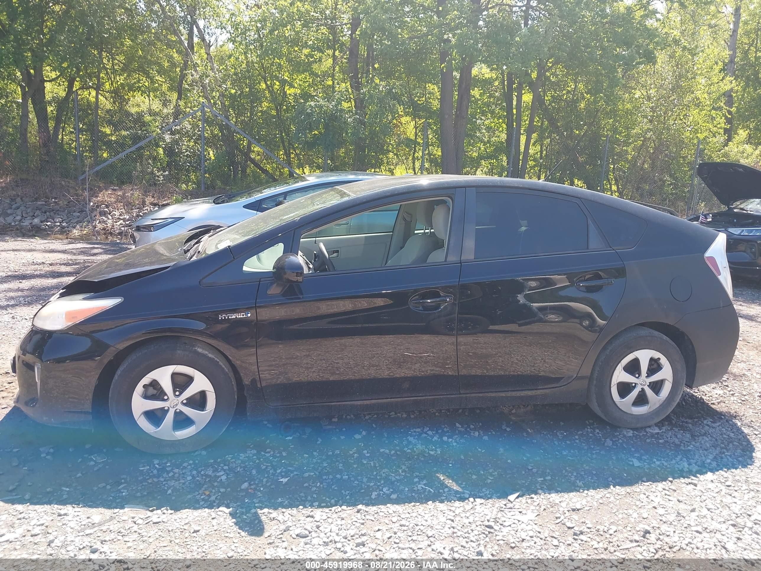 2012 Toyota Prius Two Black vin: JTDKN3DU1C5437764