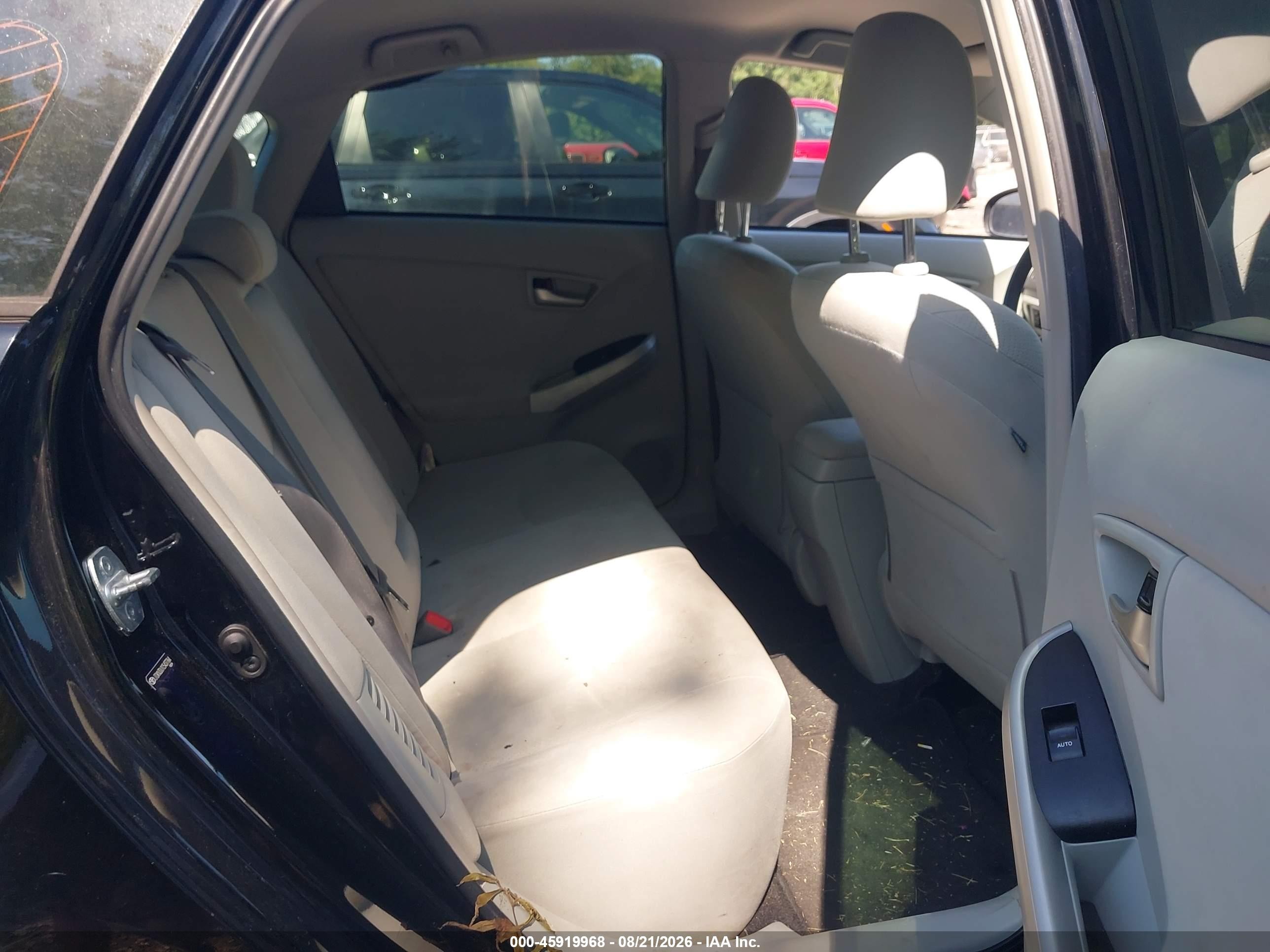 2012 Toyota Prius Two Black vin: JTDKN3DU1C5437764