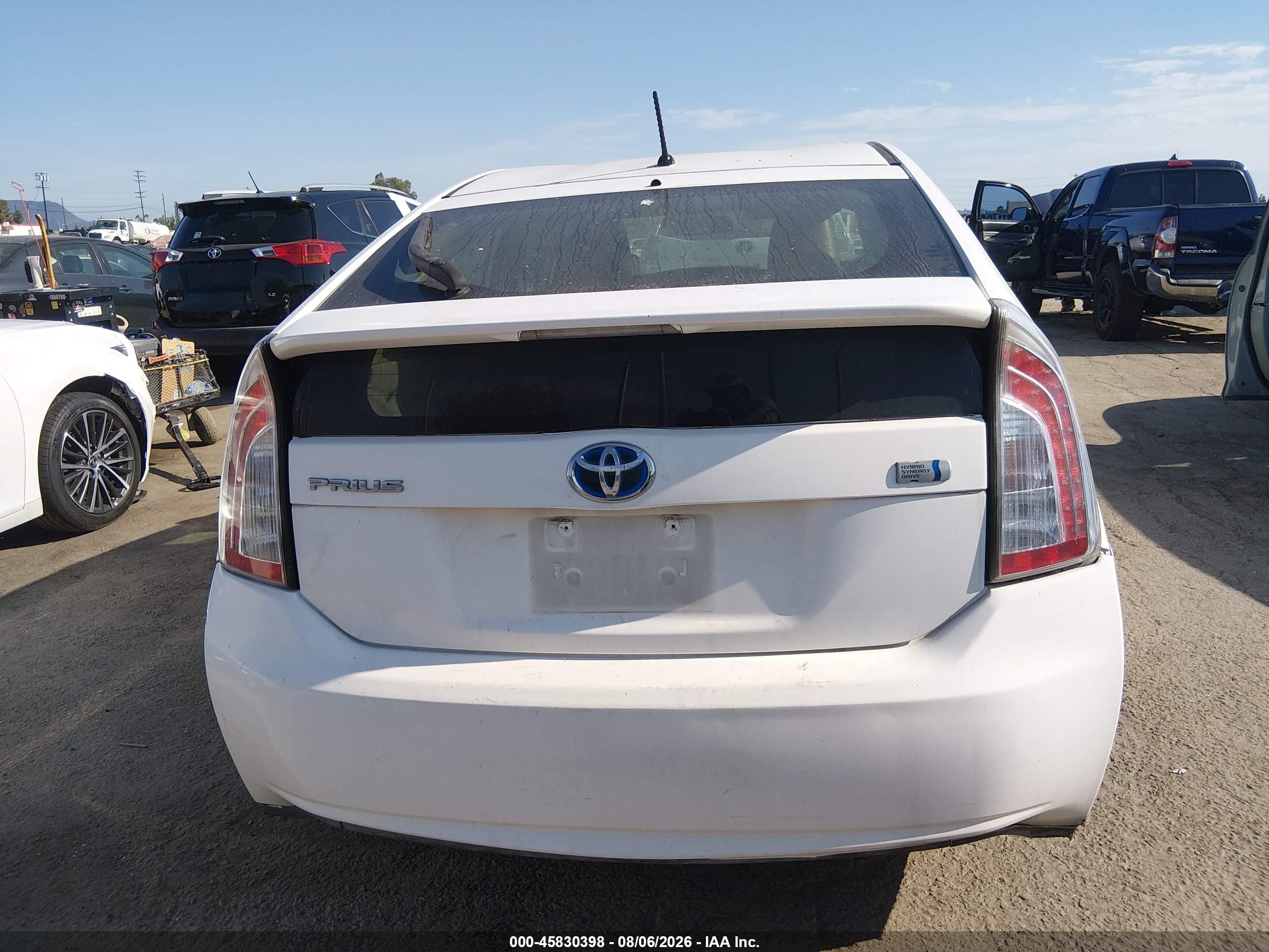 2012 Toyota Prius Two White vin: JTDKN3DU1C5469663