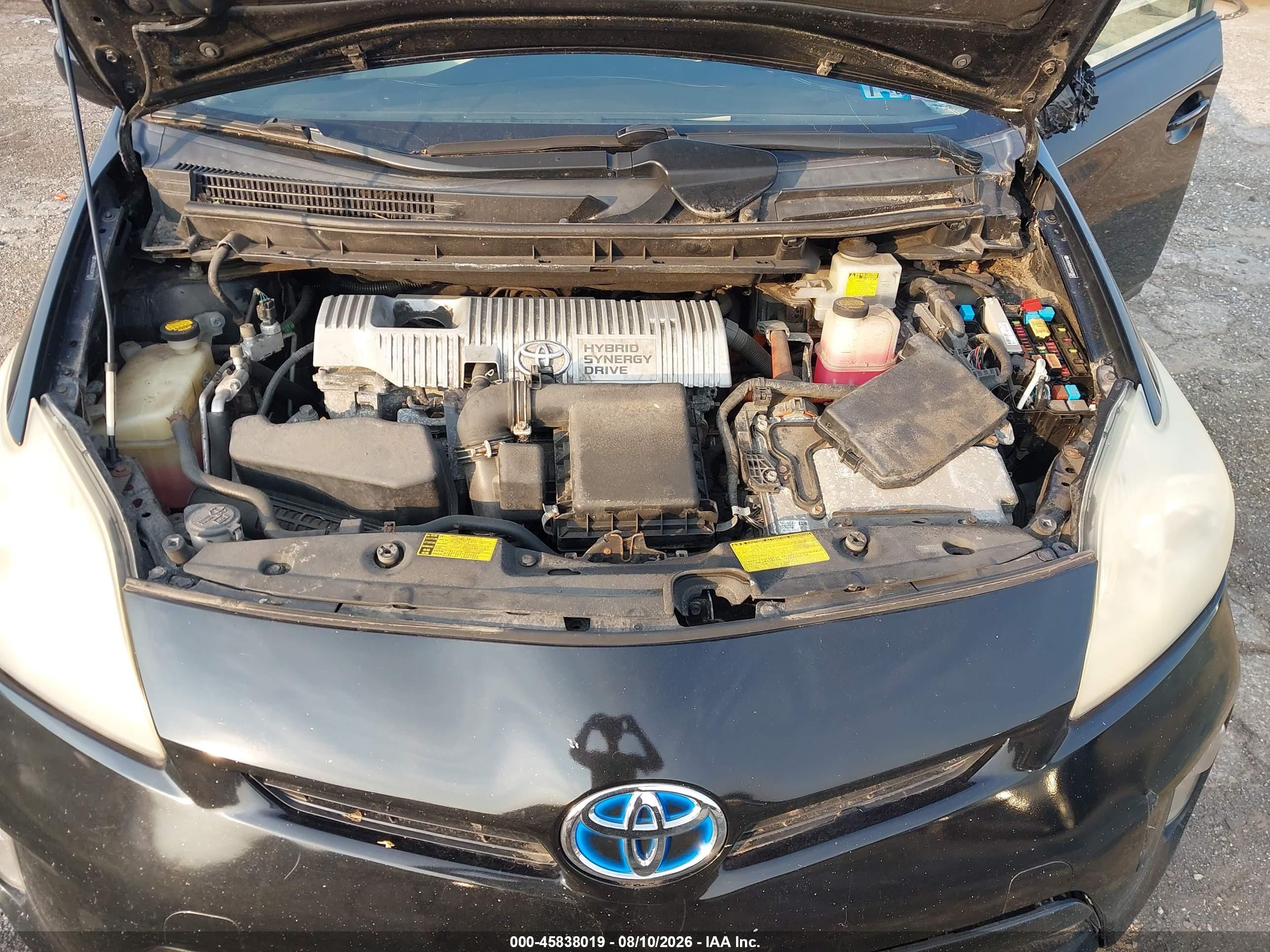 2012 Toyota Prius   Black vin: JTDKN3DU1C5497852
