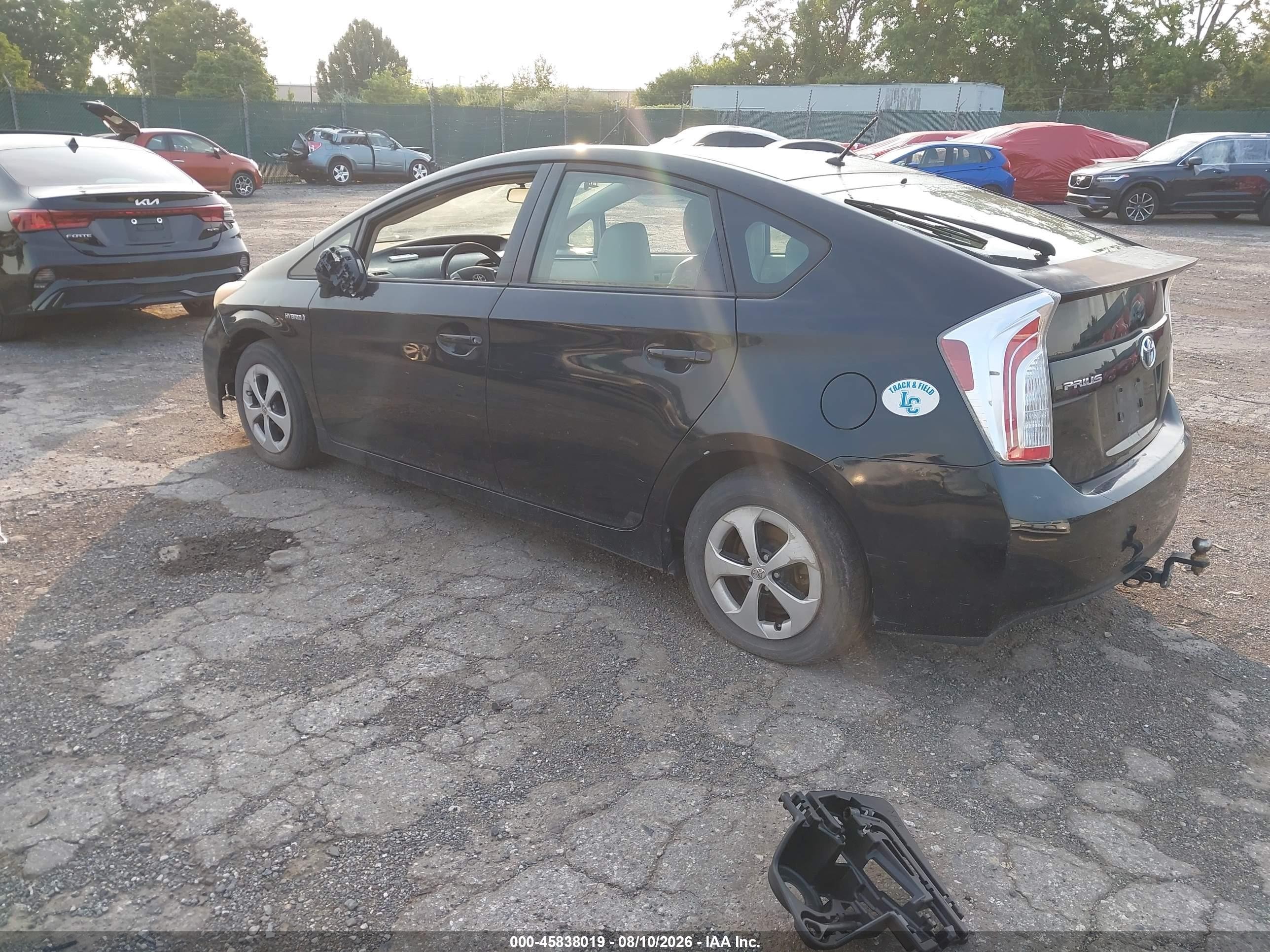 2012 Toyota Prius   Black vin: JTDKN3DU1C5497852