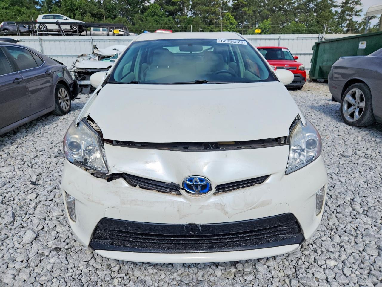 2012 Toyota Prius Two Белый vin: JTDKN3DU1C5512849