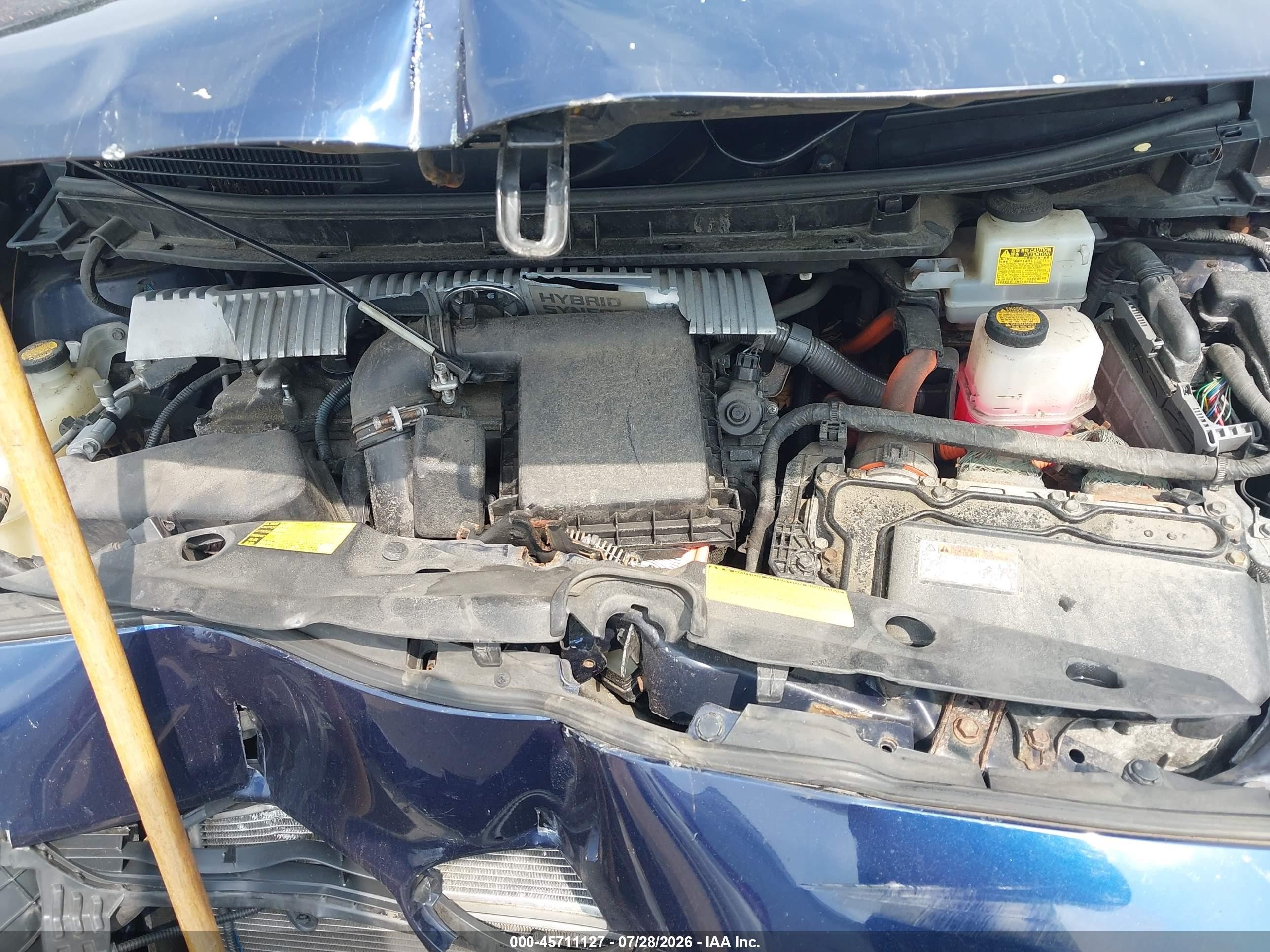 2013 Toyota Prius Two Dark Blue vin: JTDKN3DU1D0351014