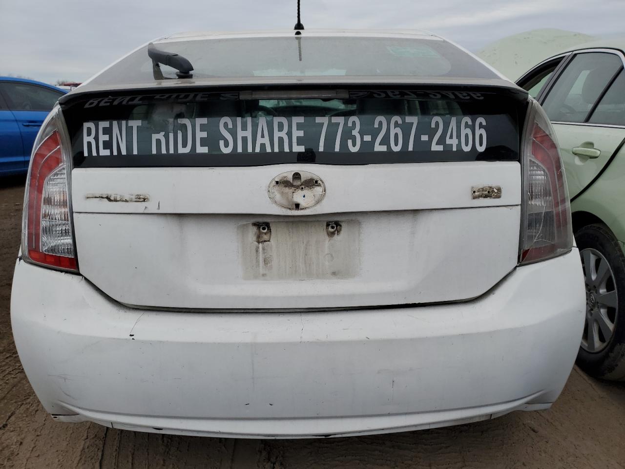 2013 Toyota Prius White vin: JTDKN3DU1D1630666