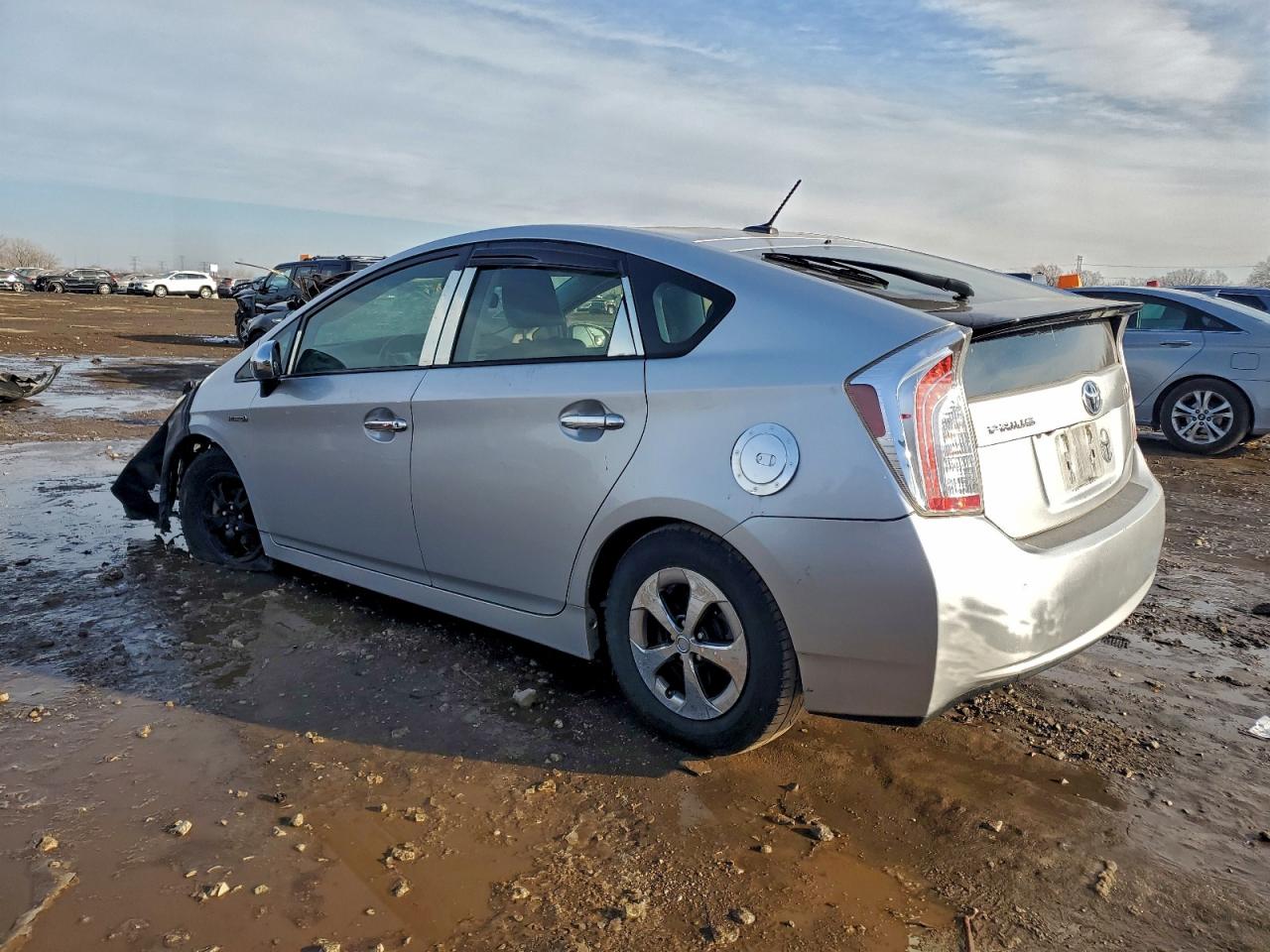 2013 Toyota Prius Silver vin: JTDKN3DU1D1684503