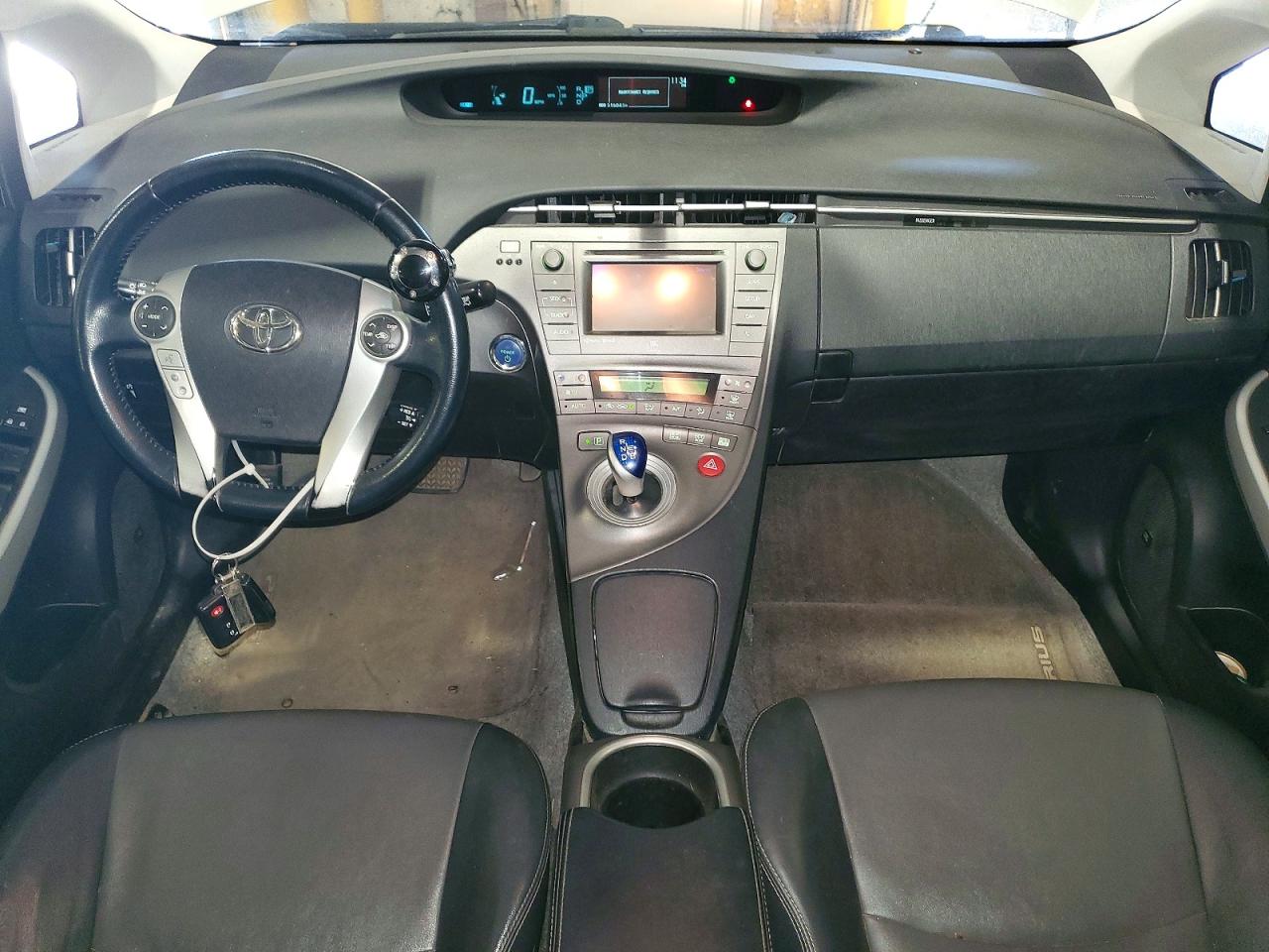 2013 Toyota Prius White vin: JTDKN3DU1D5539809
