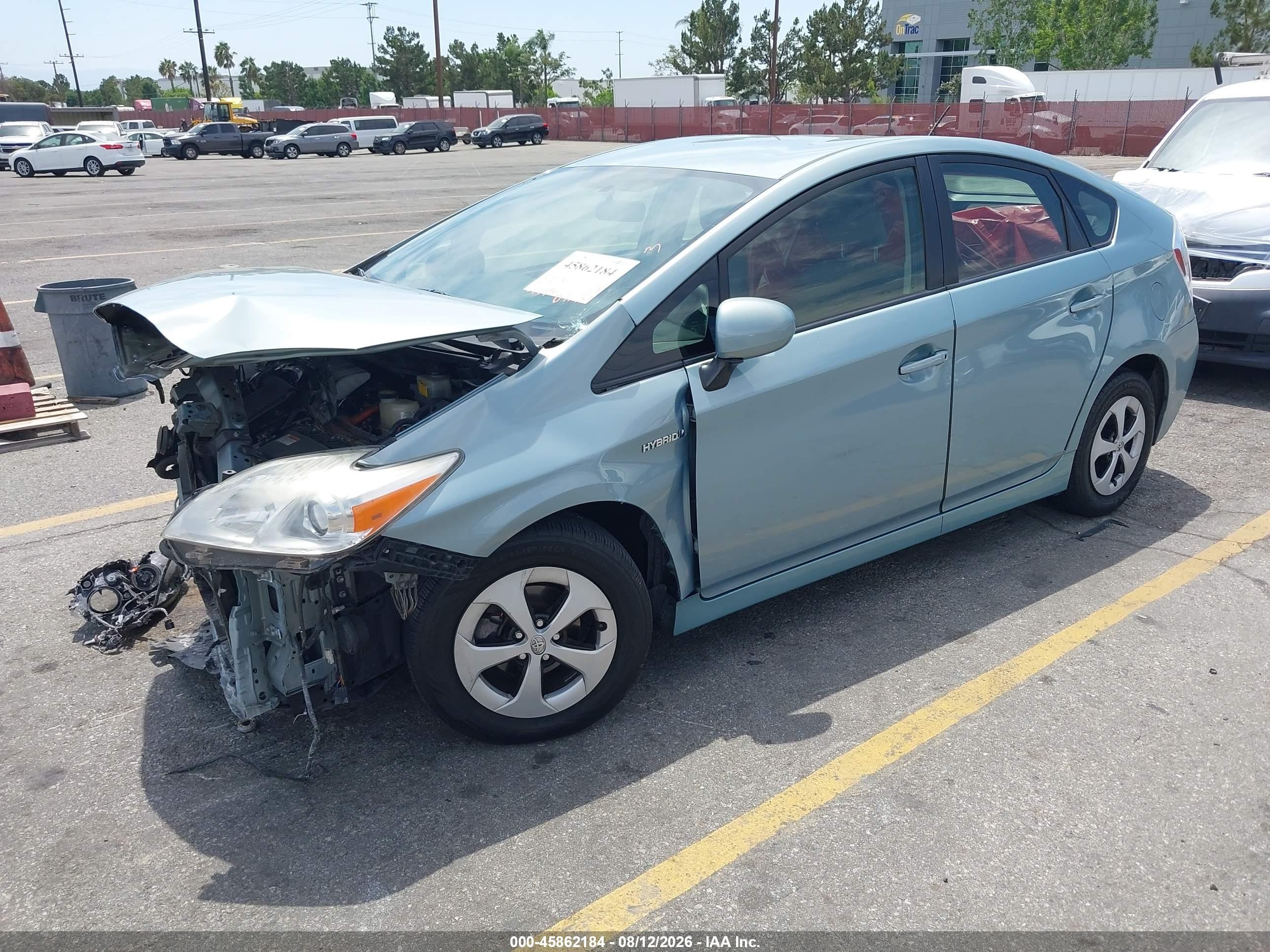 2013 Toyota Prius Three Light Blue vin: JTDKN3DU1D5569974