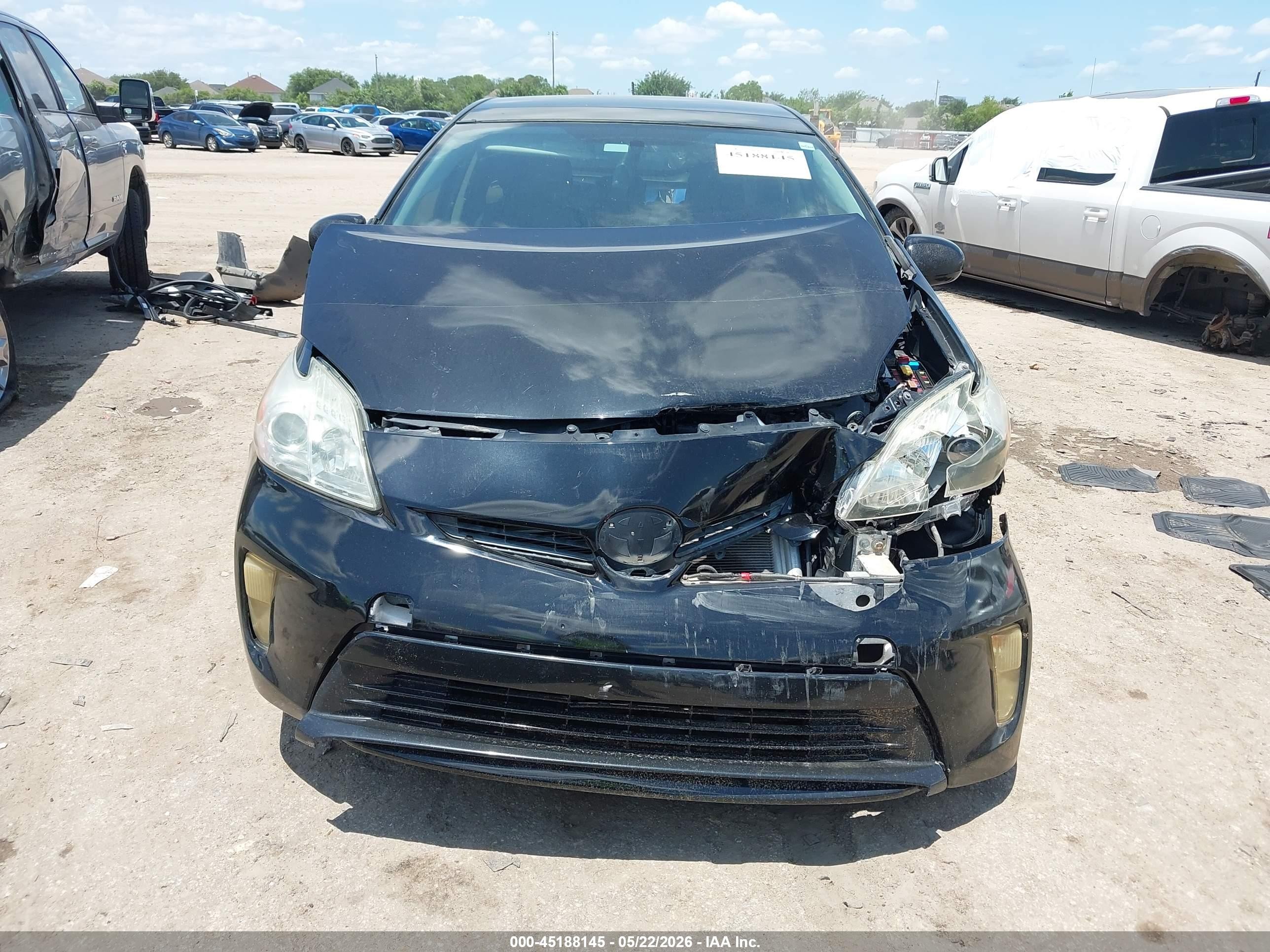 2013 Toyota Prius Three Black vin: JTDKN3DU1D5655897