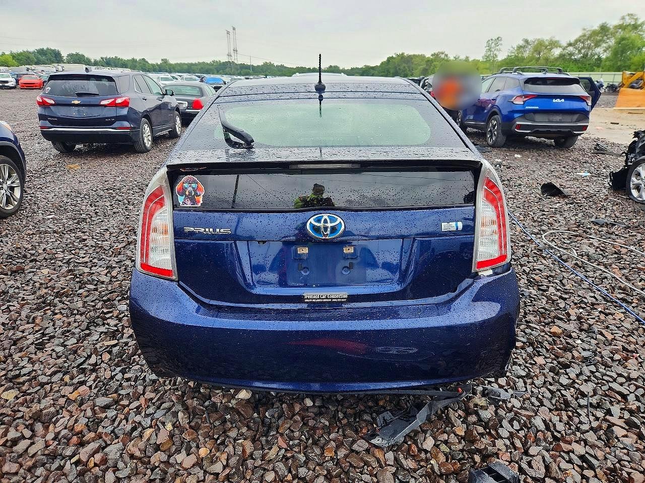 2014 Toyota Prius Three Blue vin: JTDKN3DU1E1736360