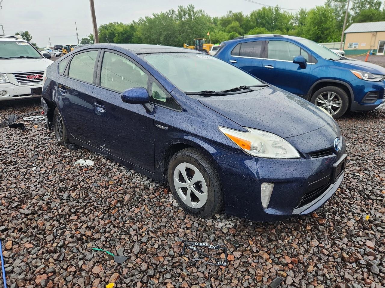 2014 Toyota Prius Three Blue vin: JTDKN3DU1E1736360