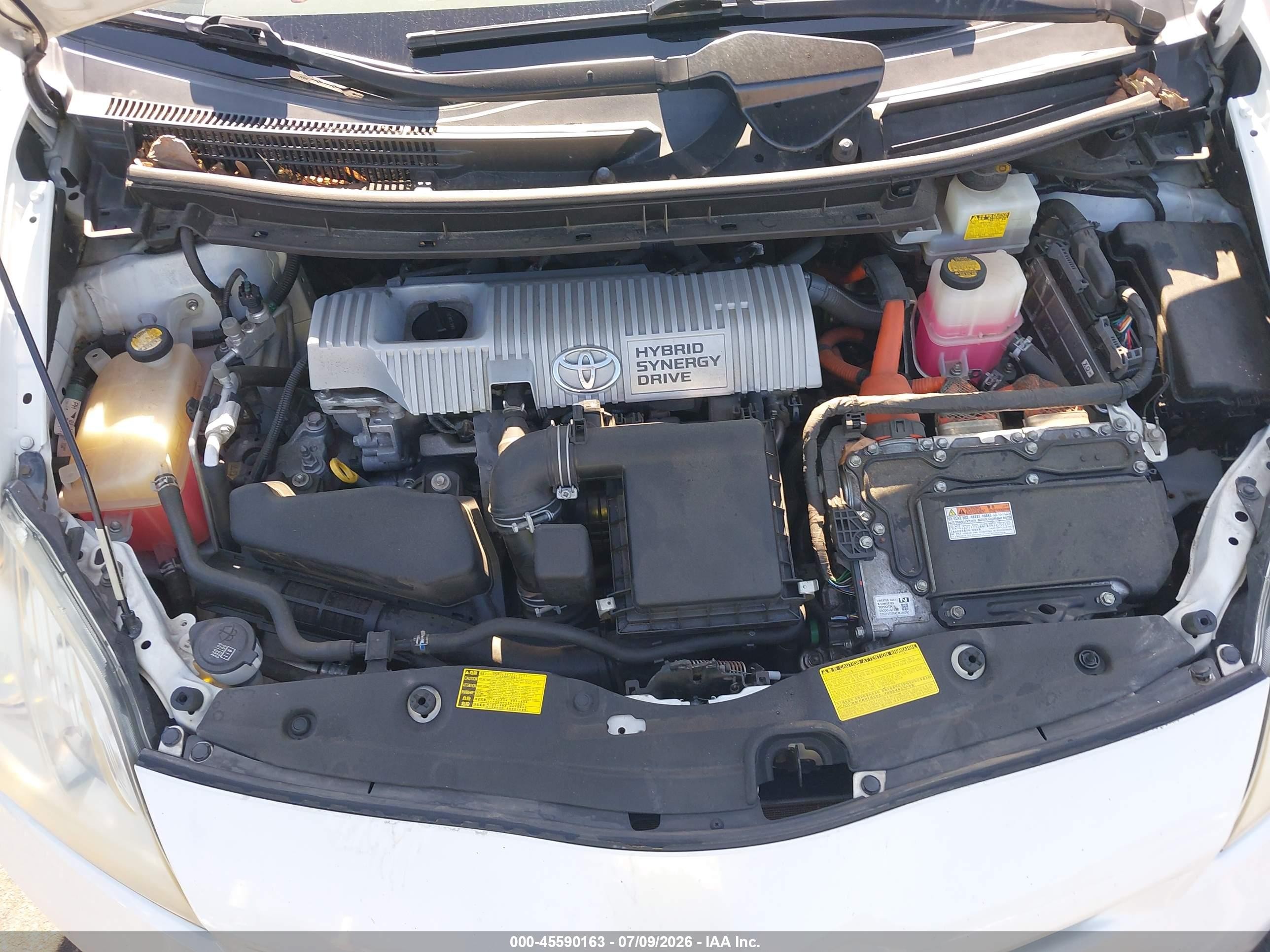 2014 Toyota Prius Two White vin: JTDKN3DU1E1759900