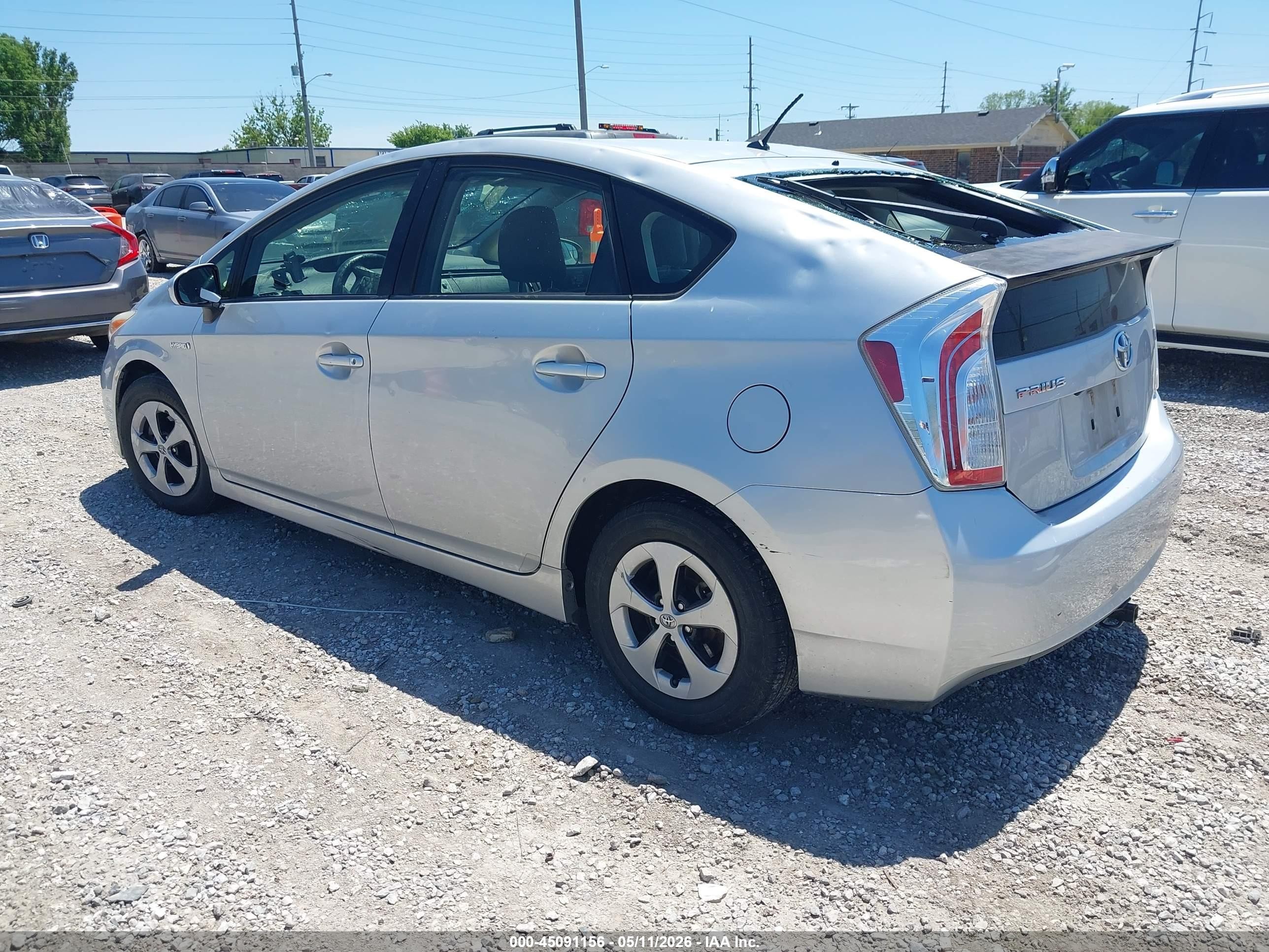 2015 Toyota Prius Two Gray vin: JTDKN3DU1F0447552