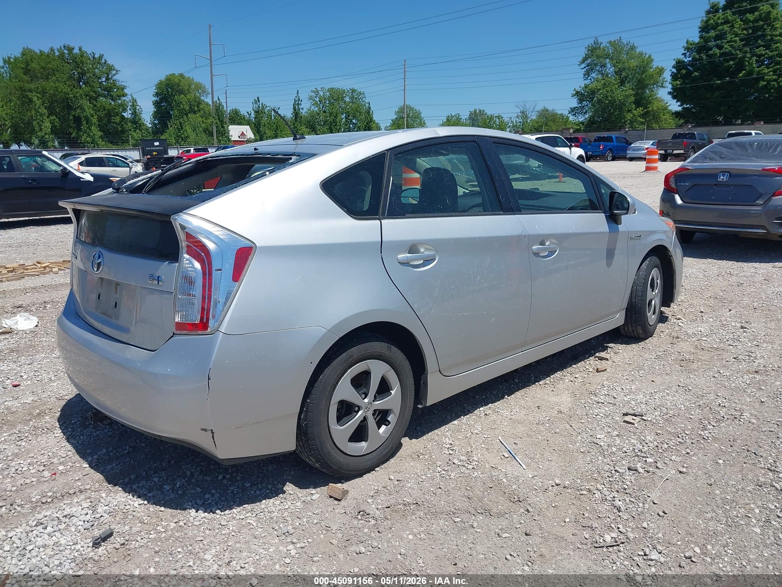 2015 Toyota Prius Two Gray vin: JTDKN3DU1F0447552