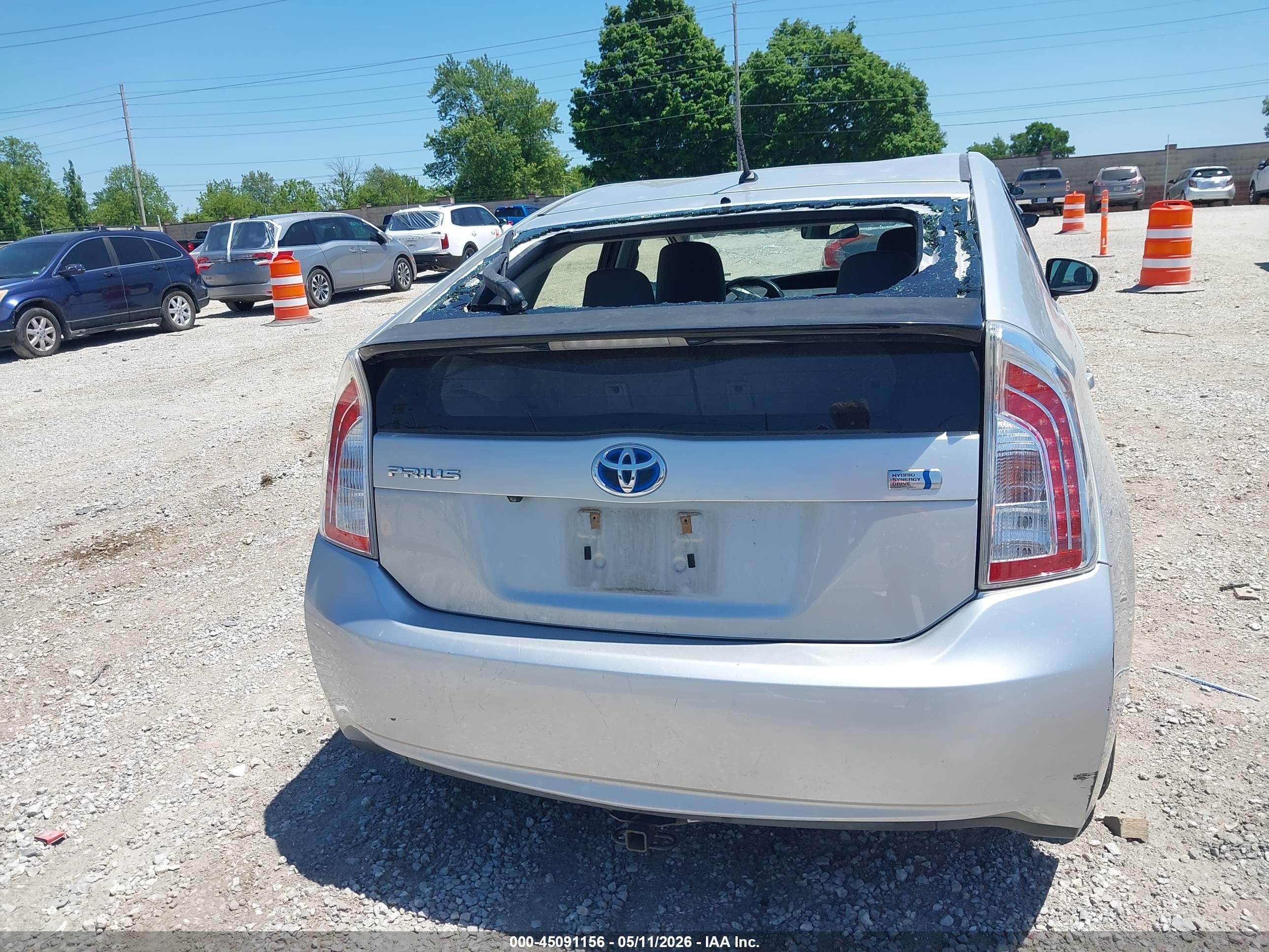 2015 Toyota Prius Two Gray vin: JTDKN3DU1F0447552