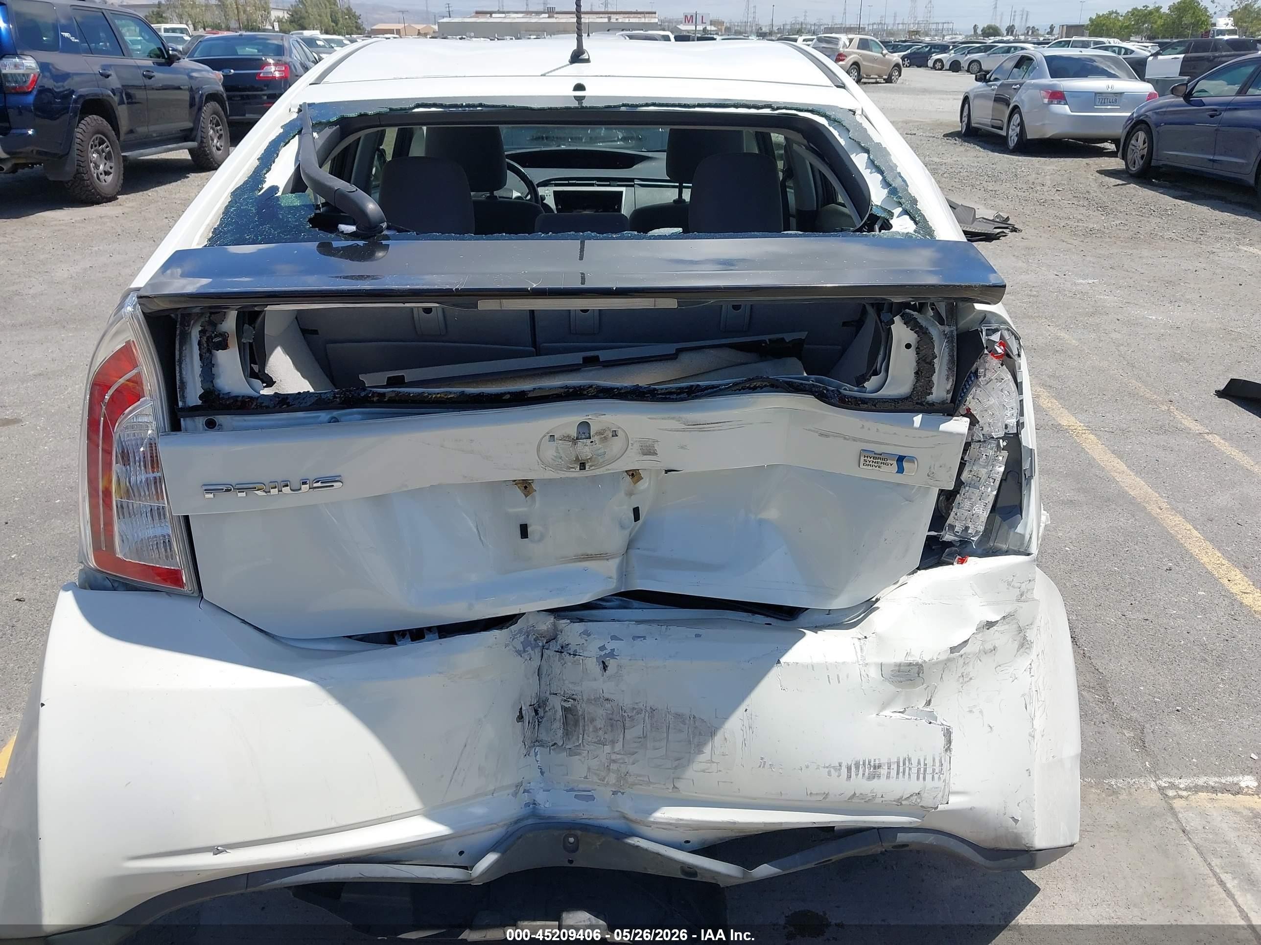 2015 Toyota Prius Two White vin: JTDKN3DU1F0453884