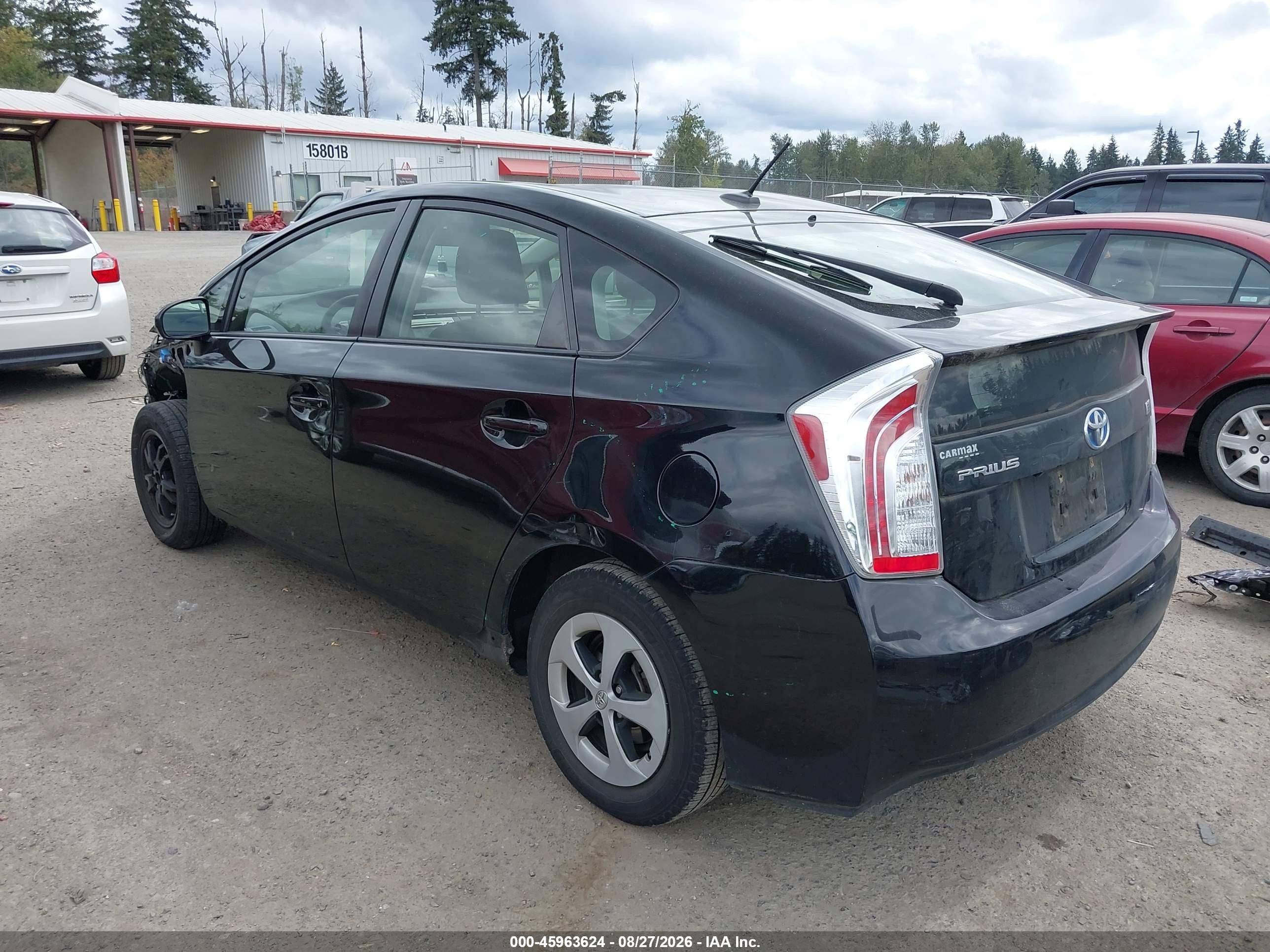 2015 Toyota Prius Three Black vin: JTDKN3DU1F0467056