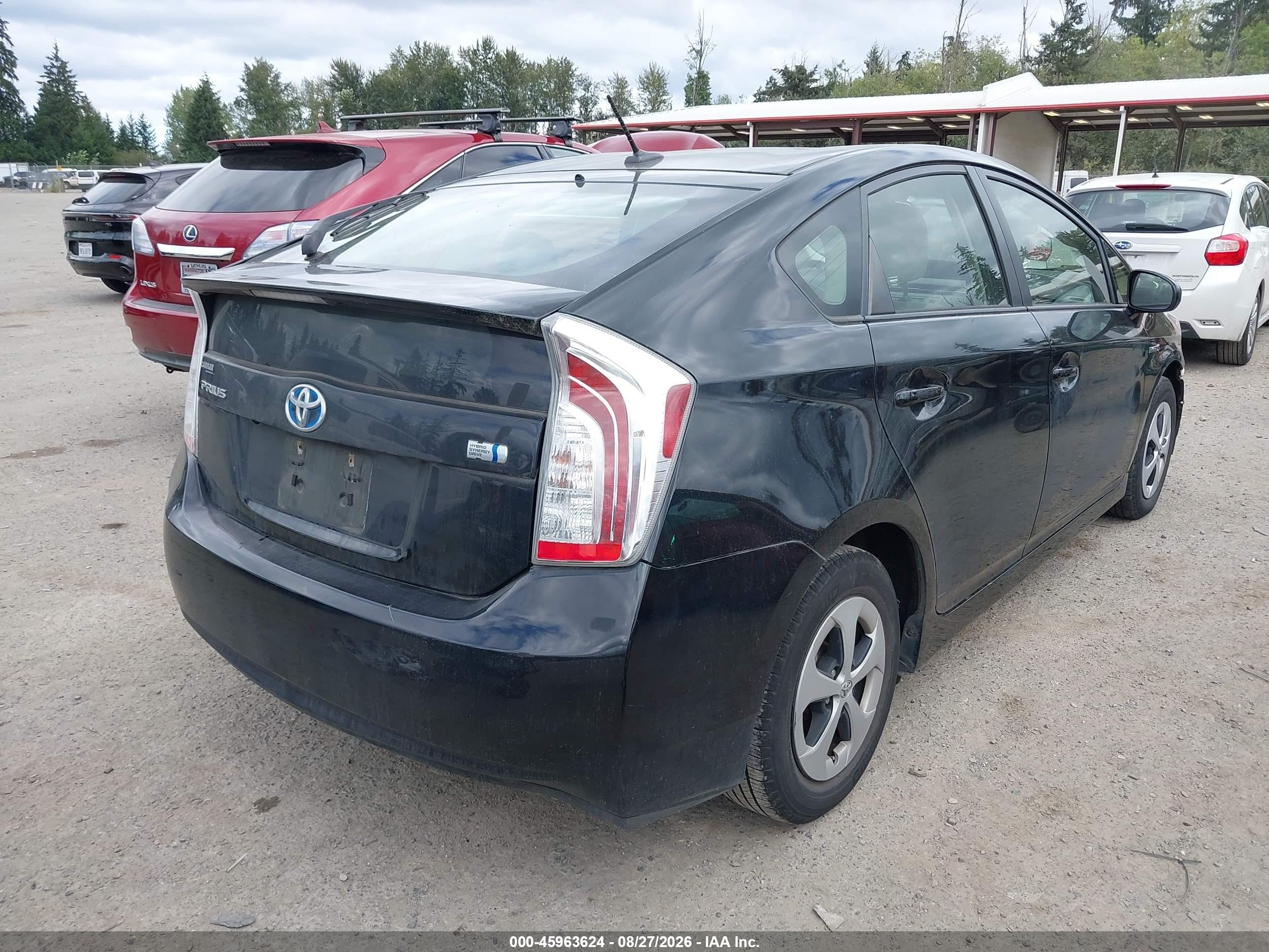 2015 Toyota Prius Three Black vin: JTDKN3DU1F0467056