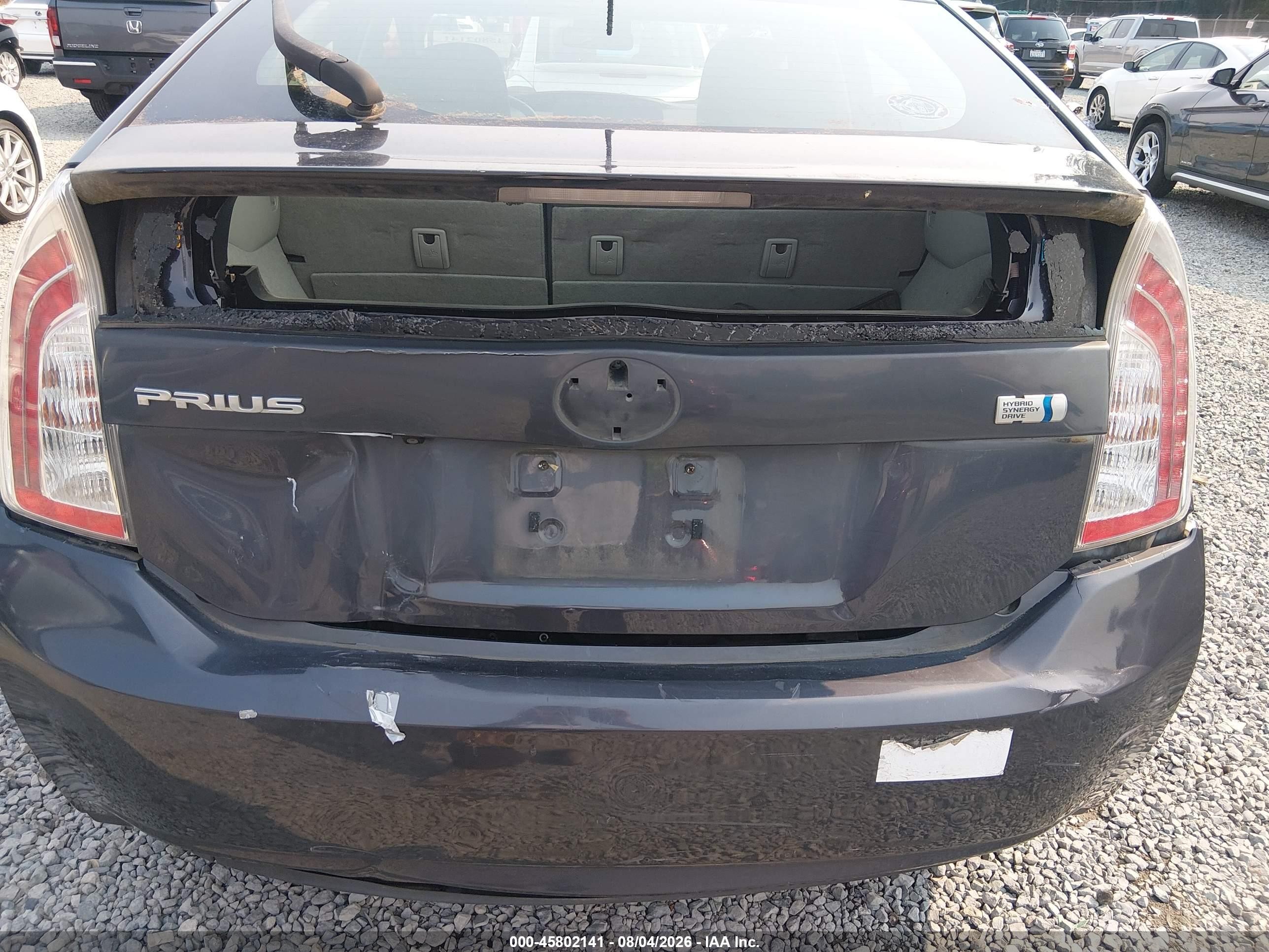 2015 Toyota Prius Two Gray vin: JTDKN3DU1F0467722