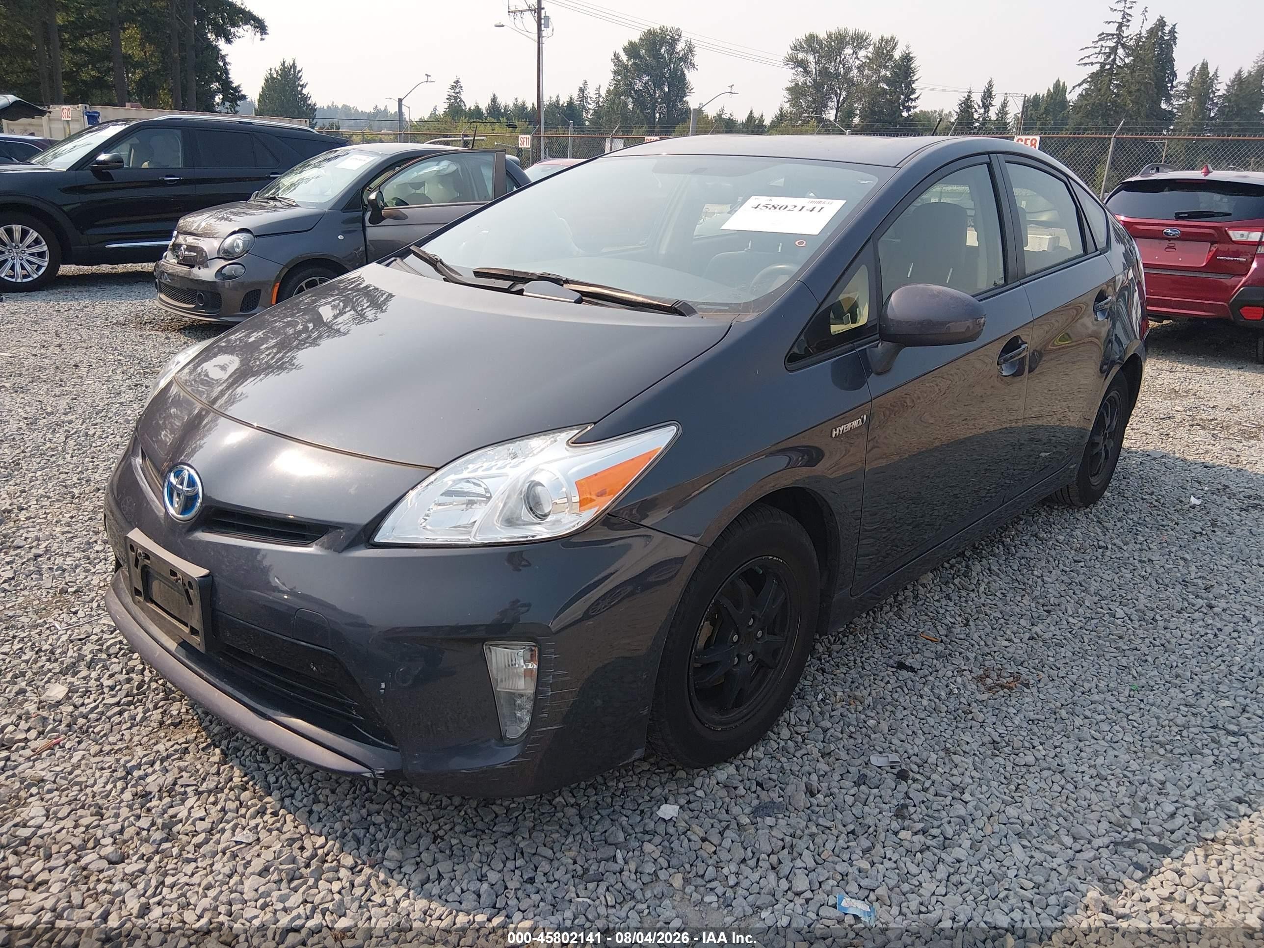 2015 Toyota Prius Two Gray vin: JTDKN3DU1F0467722
