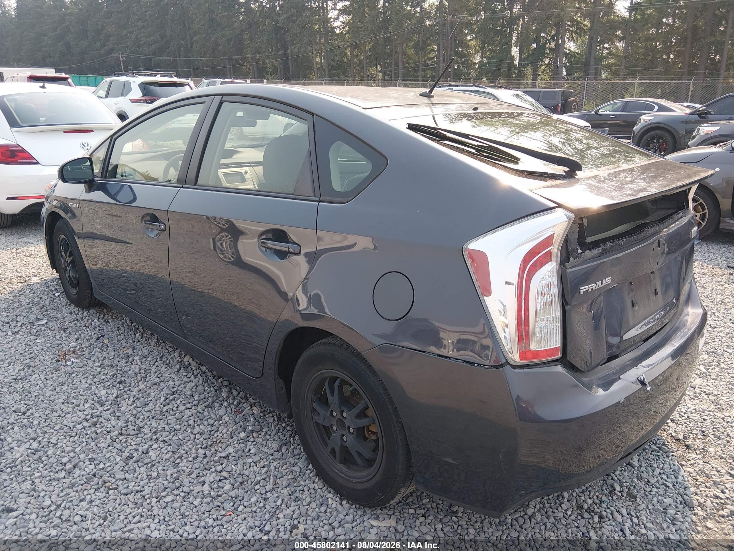 2015 Toyota Prius Two Gray vin: JTDKN3DU1F0467722