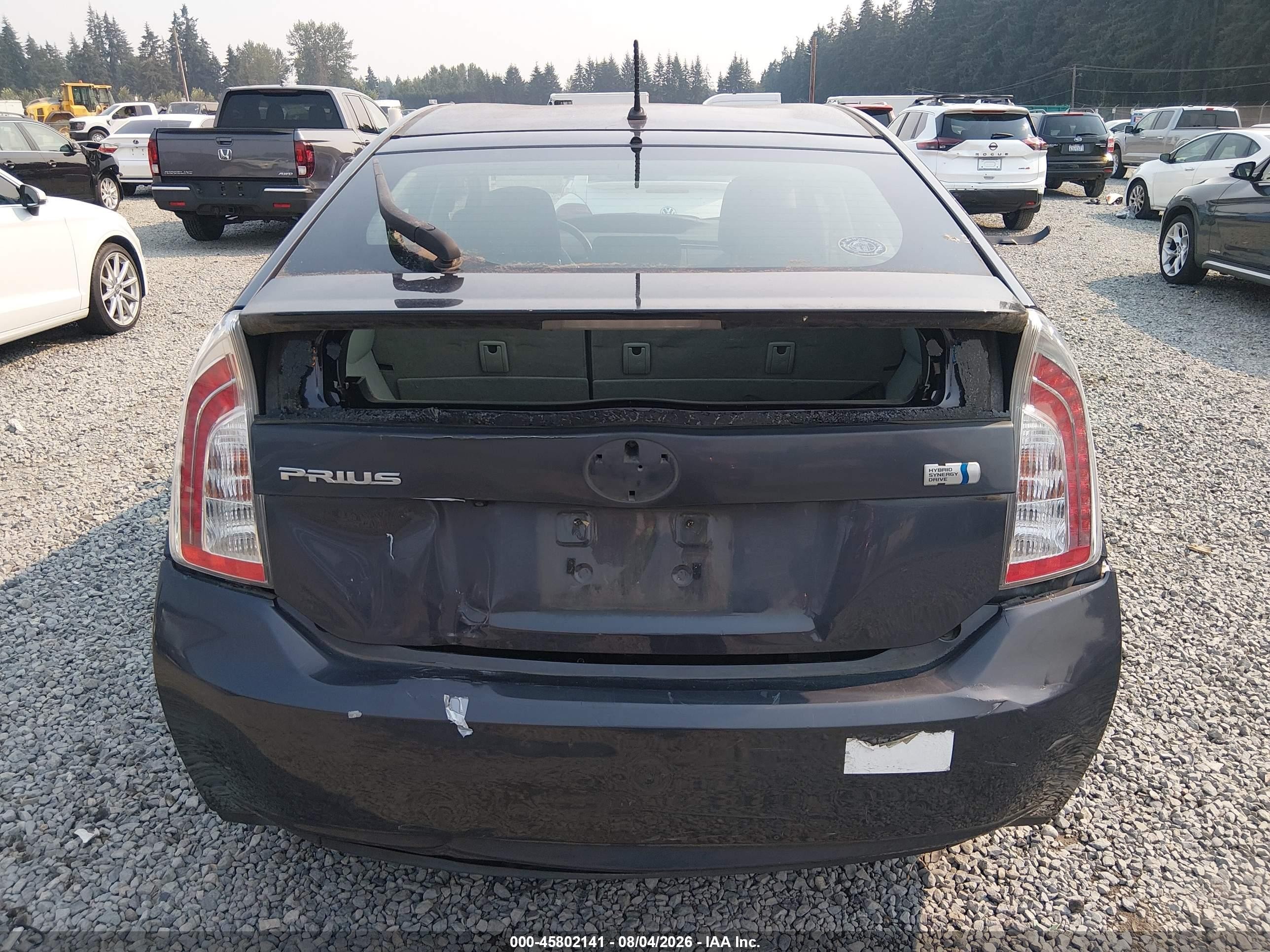 2015 Toyota Prius Two Gray vin: JTDKN3DU1F0467722