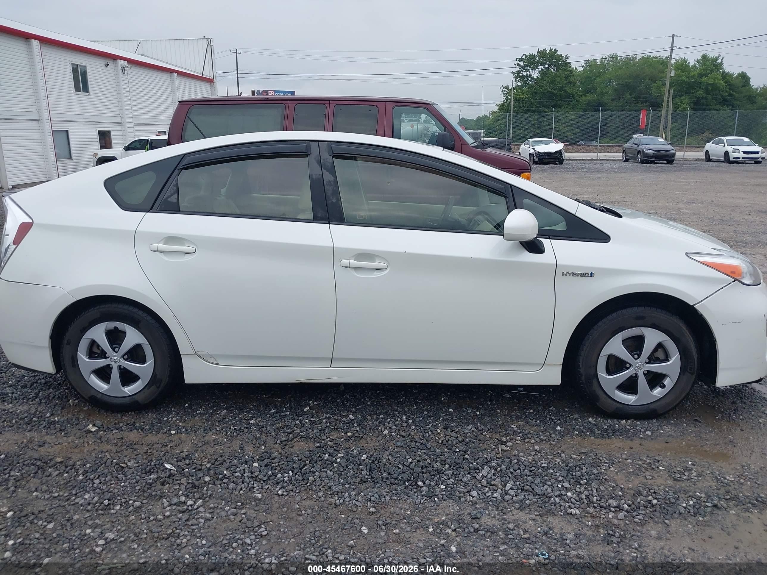 2015 Toyota Prius Three White vin: JTDKN3DU1F0484200