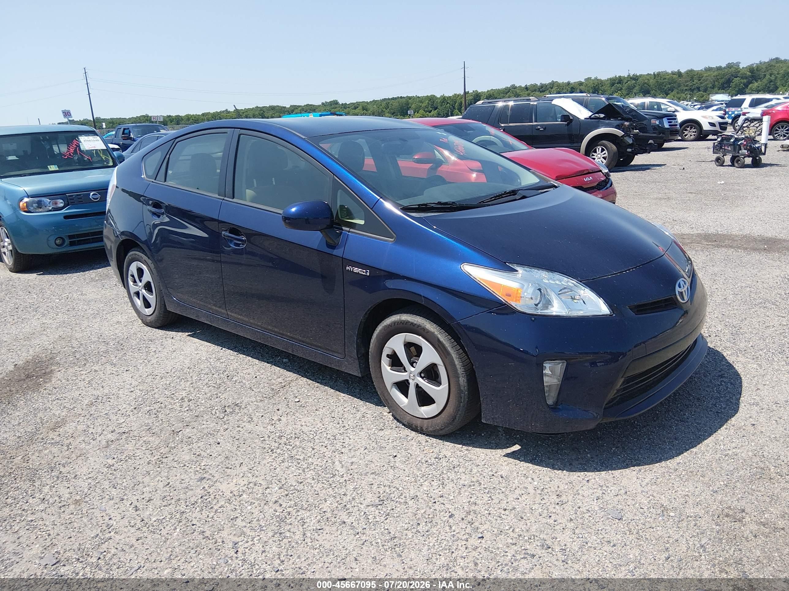 2015 Toyota Prius Three Синий vin: JTDKN3DU1F1891864
