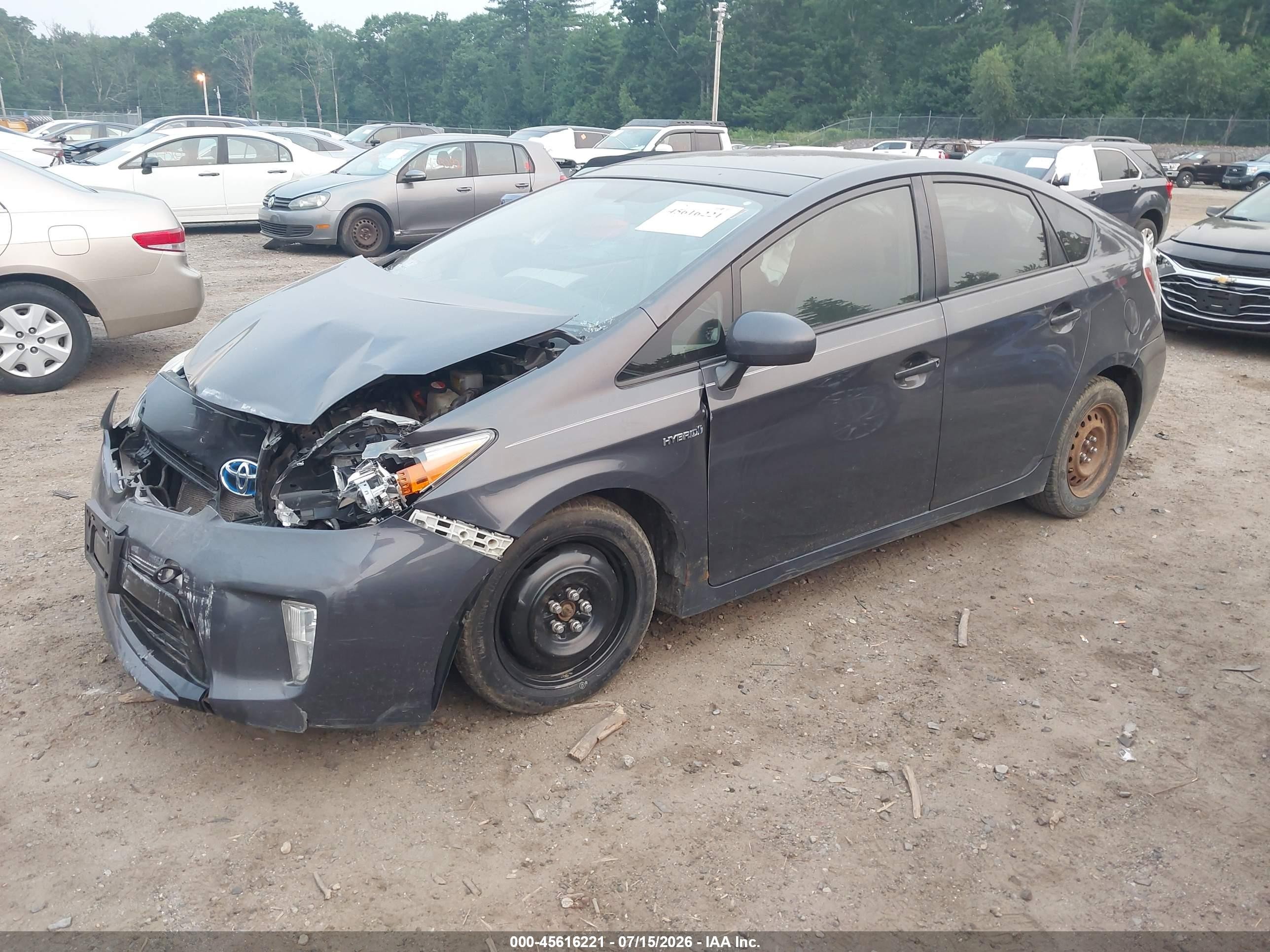 2015 Toyota Prius Four Gray vin: JTDKN3DU1F1950332