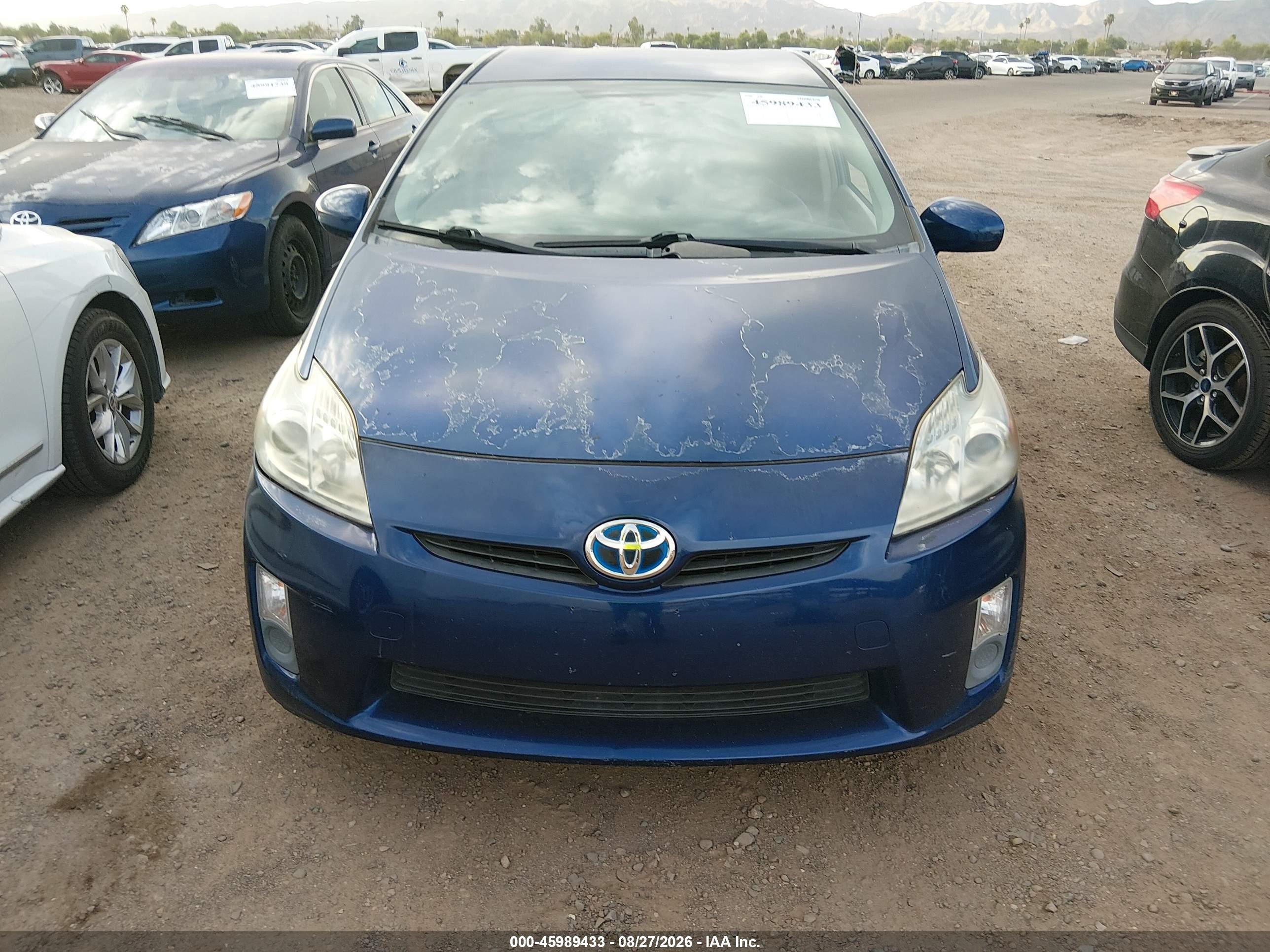 2010 Toyota Prius Ii Blue vin: JTDKN3DU2A0010930