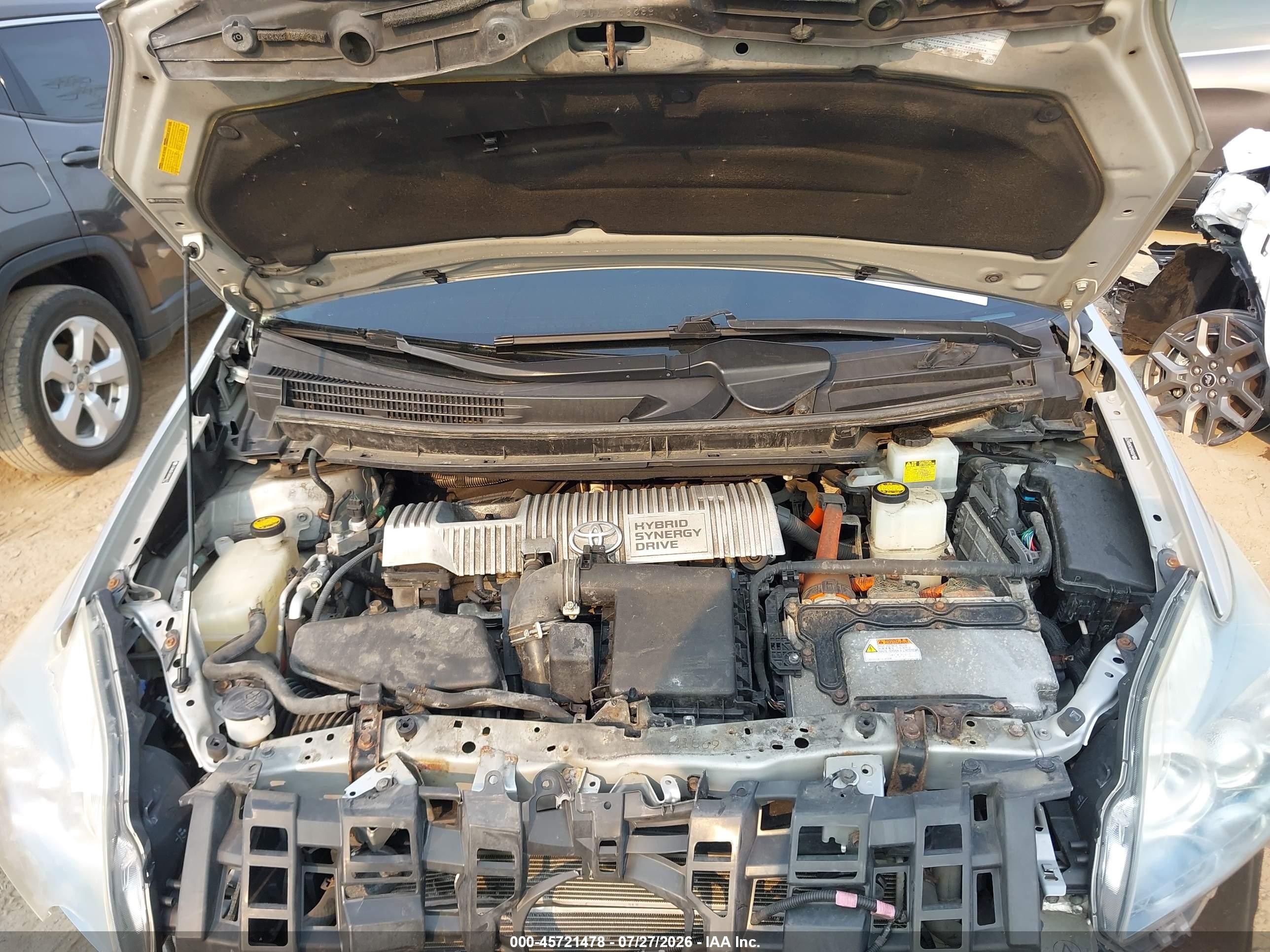 2010 Toyota Prius V Silver vin: JTDKN3DU2A0046777