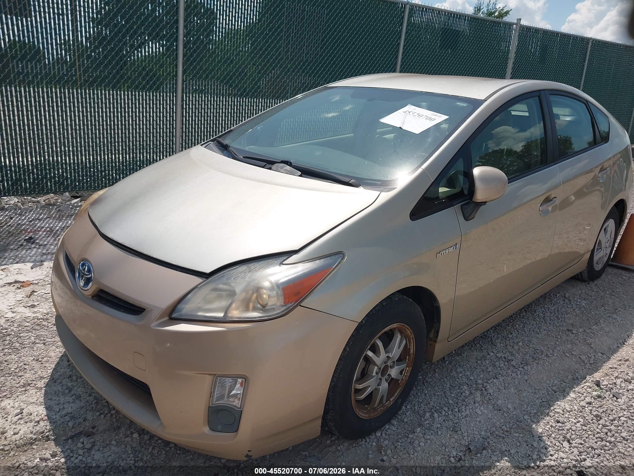 2010 Toyota Prius Iii Gold vin: JTDKN3DU2A0051364