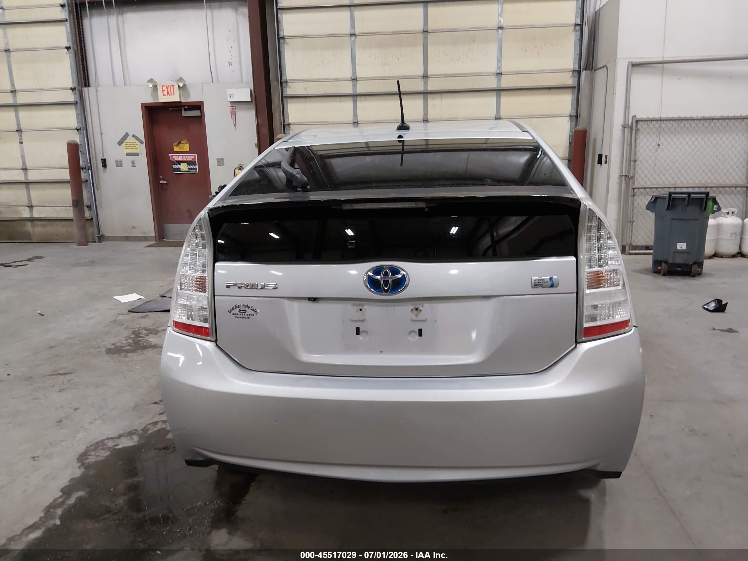 2010 Toyota Prius Iv Silver vin: JTDKN3DU2A0051736