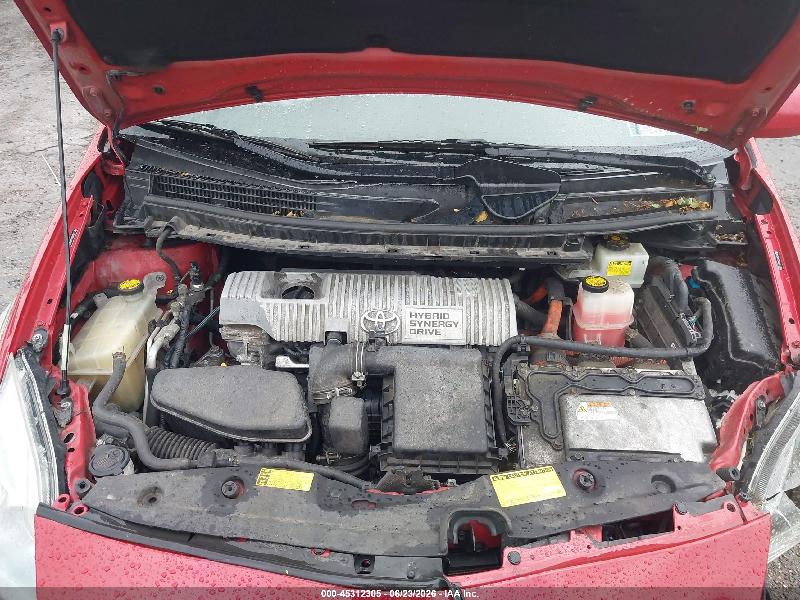 2010 Toyota Prius V Красный vin: JTDKN3DU2A0054457