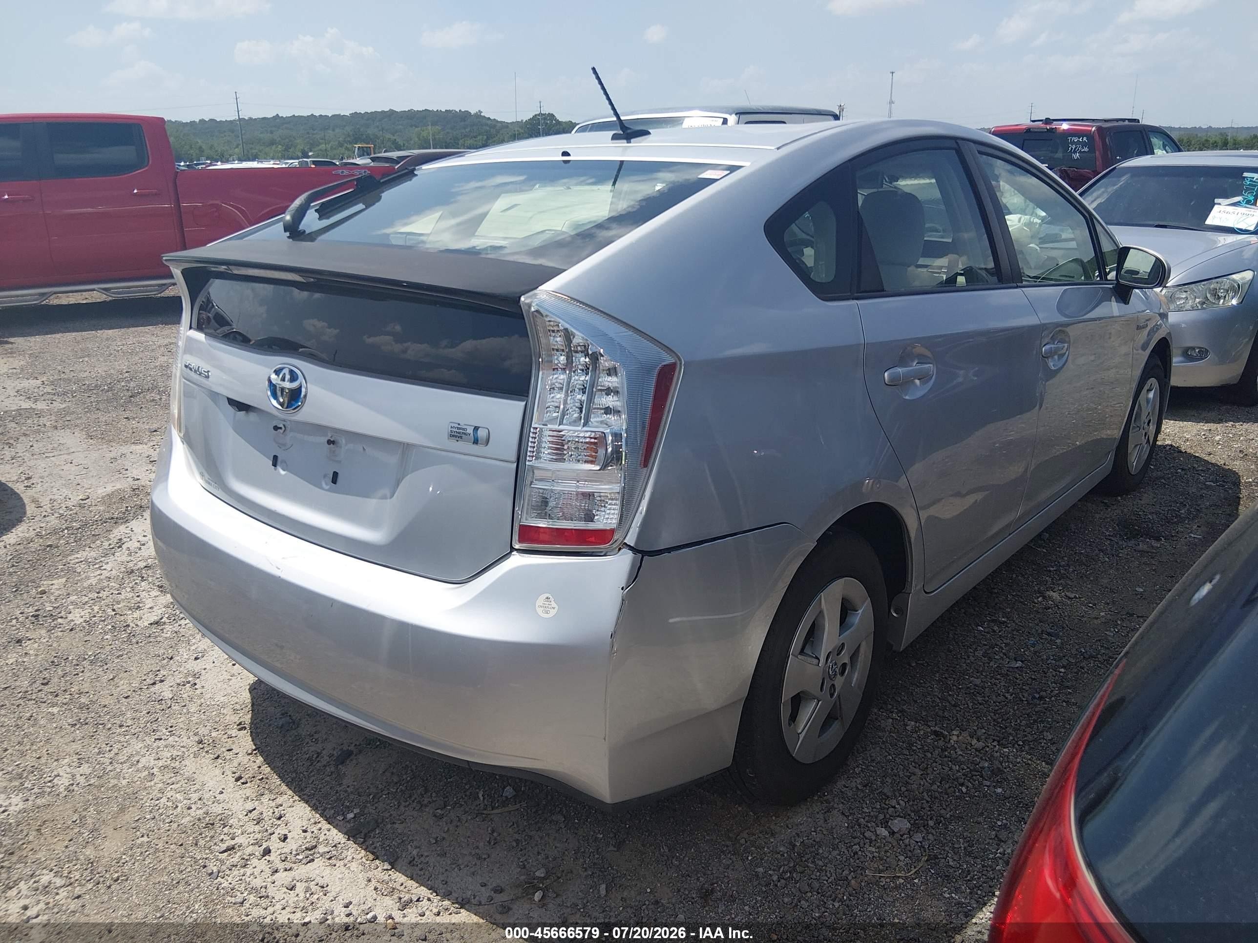 2010 Toyota Prius Ii Silver vin: JTDKN3DU2A0098815
