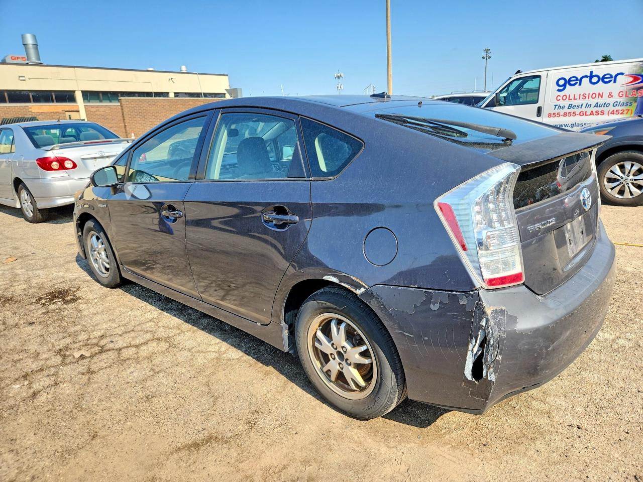 2010 Toyota Prius Ii Gray vin: JTDKN3DU2A0100028